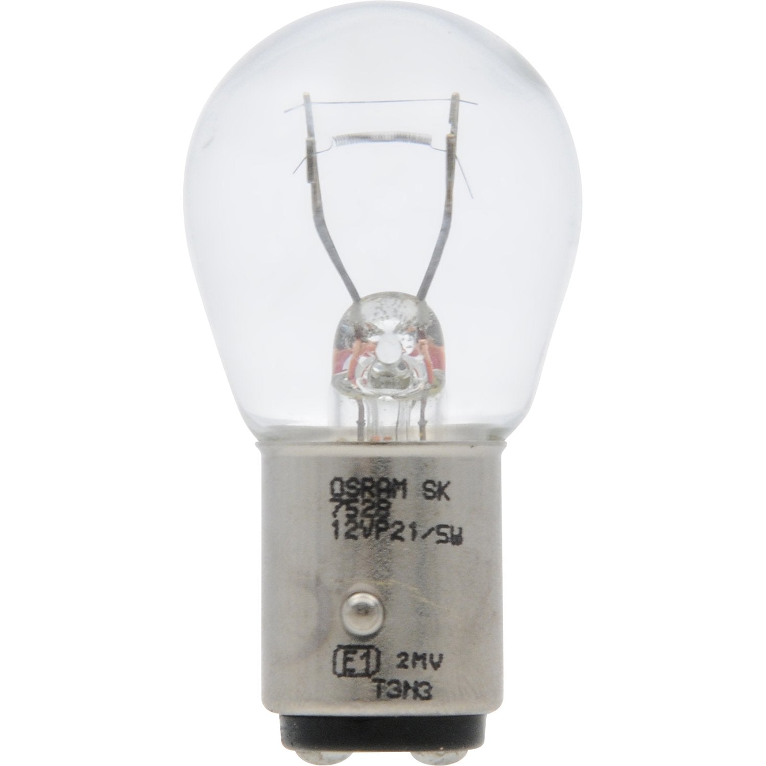 SYLVANIA 7528 Miniature Bulbs, Tempered Glass, Tungsten, 2 Count, Pack of 1