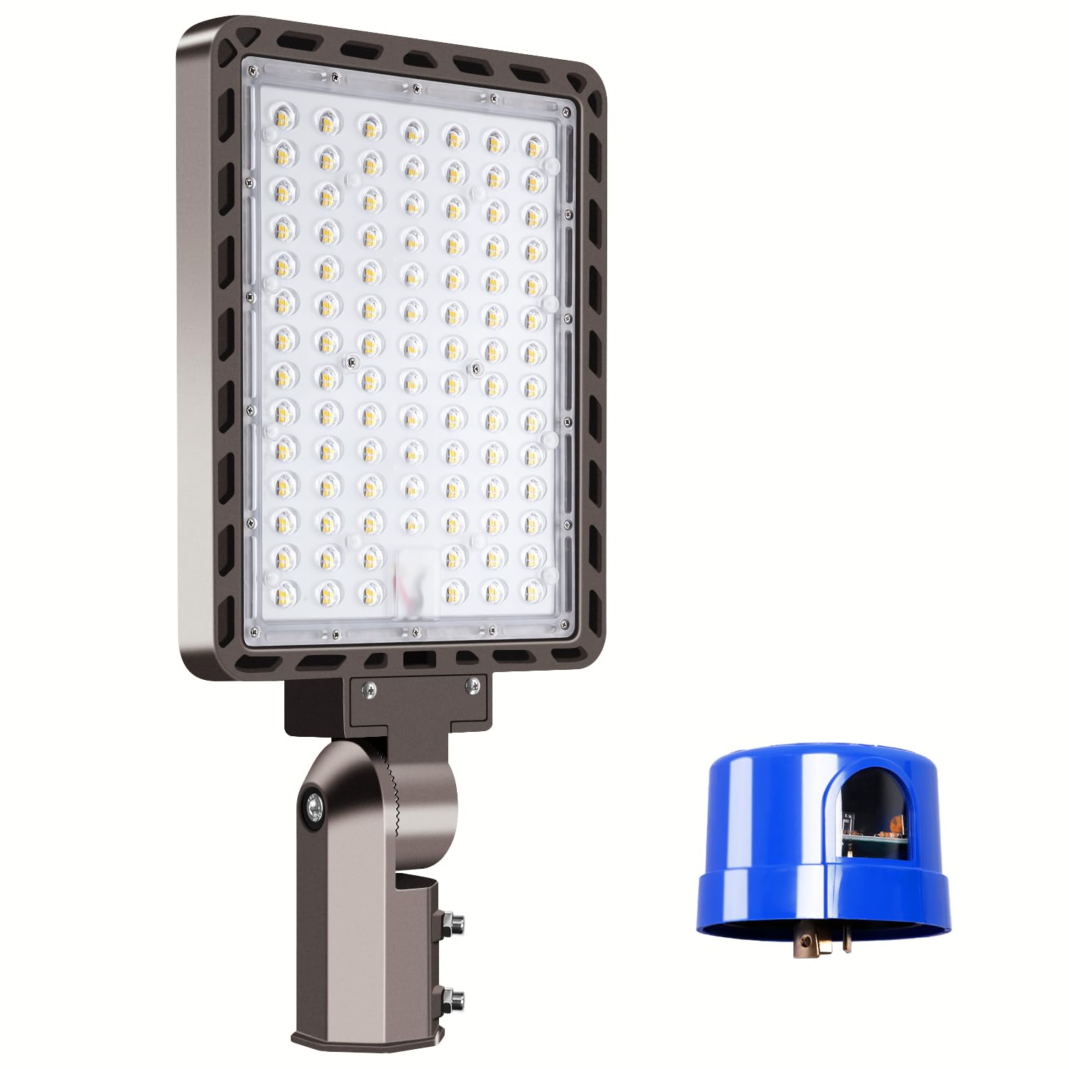 Dream Eeve 240W LED Parking Lot Light Slip Fitter Mount 36000LM Dusk to Dawn 5000K Parking Lot Lights Outdoor Area Security Comm