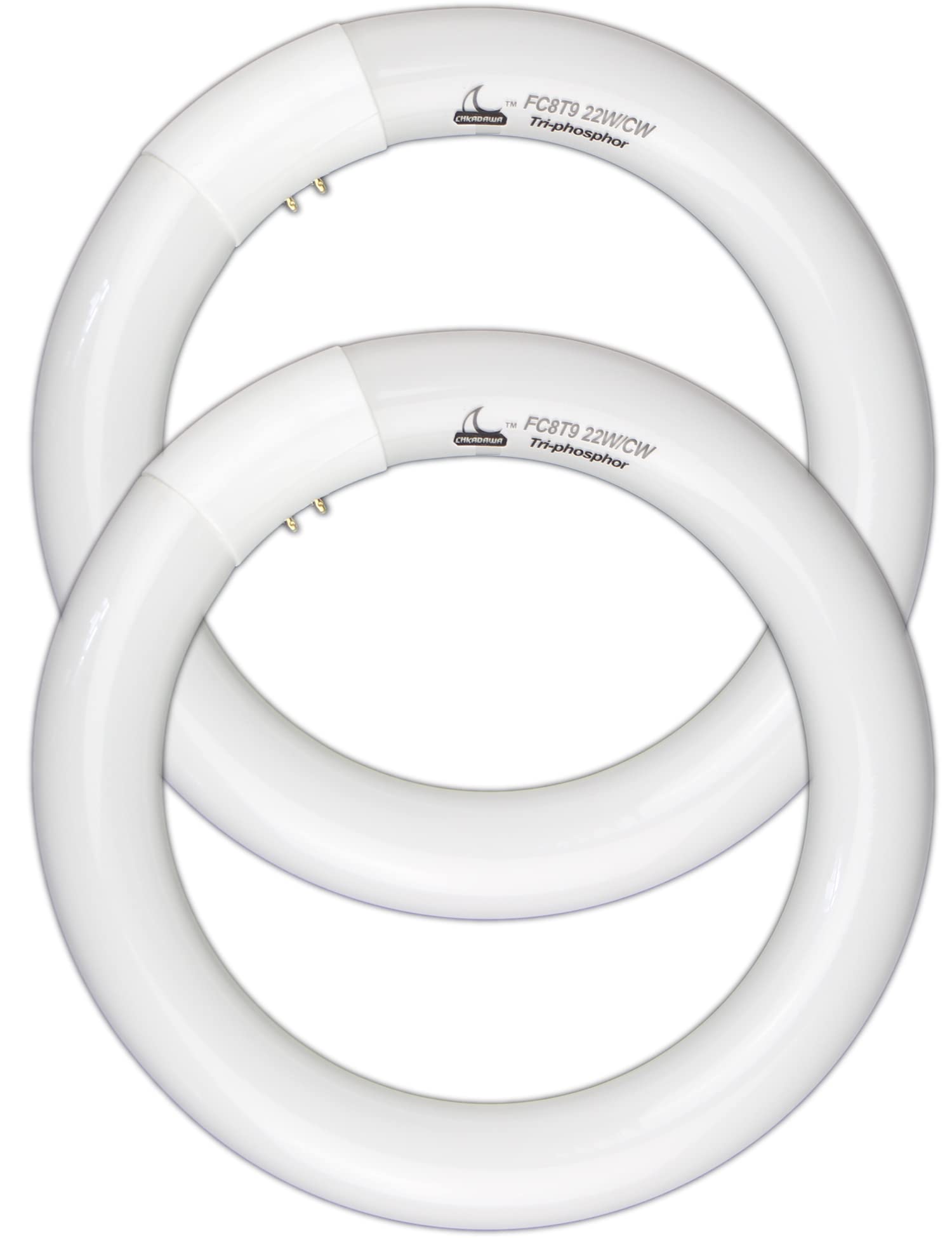 Chkadawa Fc8T9/Cw Circular Fluorescent Light Bulb, 8 Inch Round T9 22W Circline Bulbs Replacement For Circle Ceiling Fixture, Co