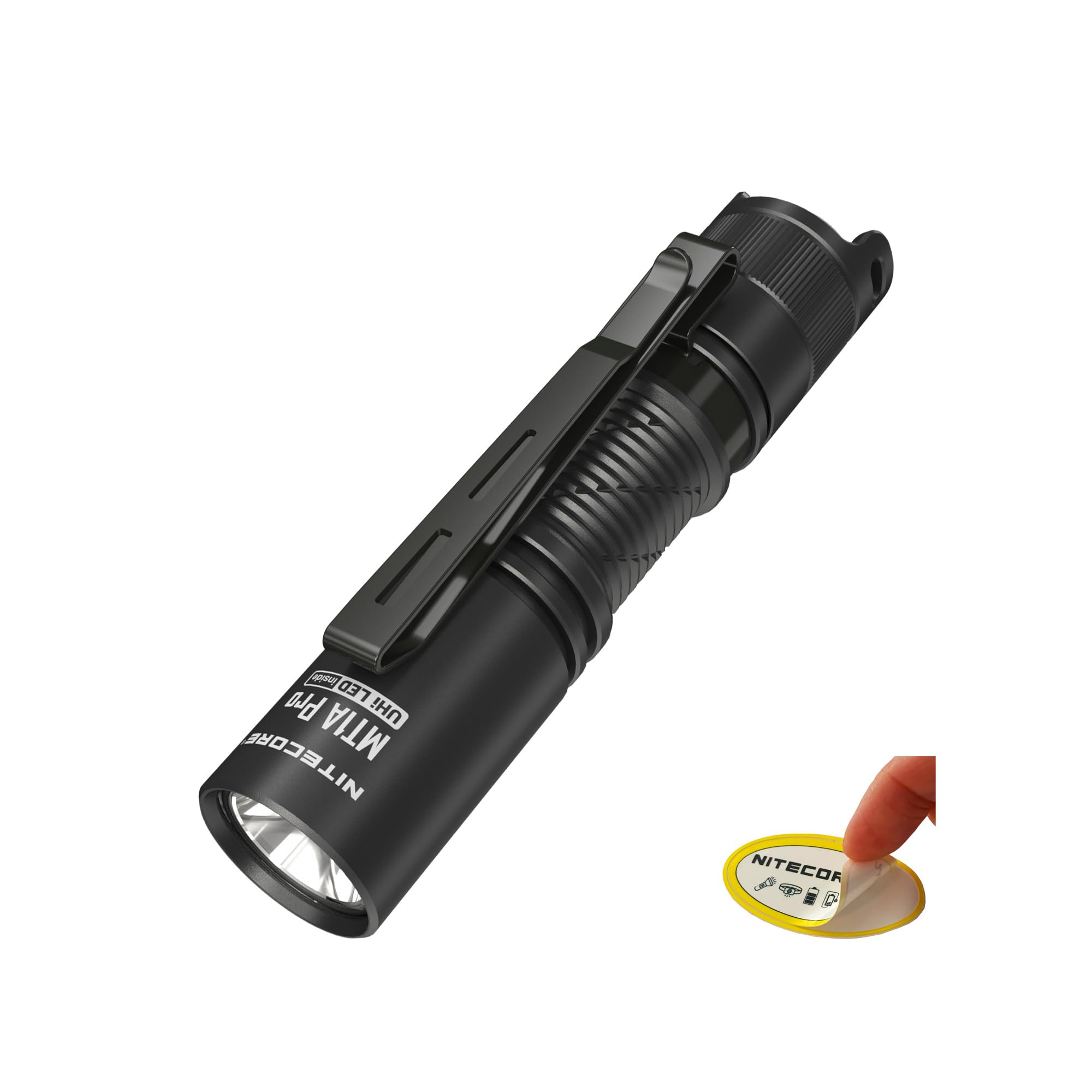 Nitecore MT1A Pro 800 Lumen EDC Flashlight Penlight, Compatible with 1x AA Battery. USB-C Rechargeable Battery, Including Niteco