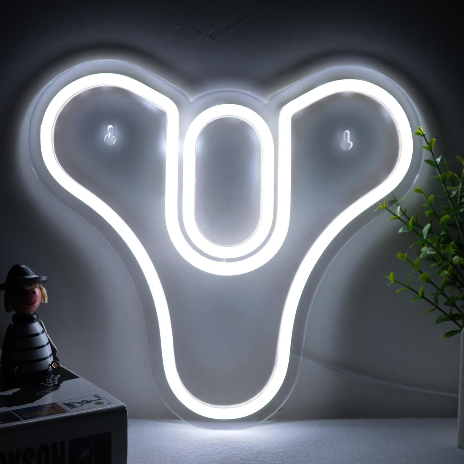 Pugna Neon Wall Sign - LED Light for Bedroom, Man Cave, Bar, Pub - 10inx11in - NS-destiny 2 logo