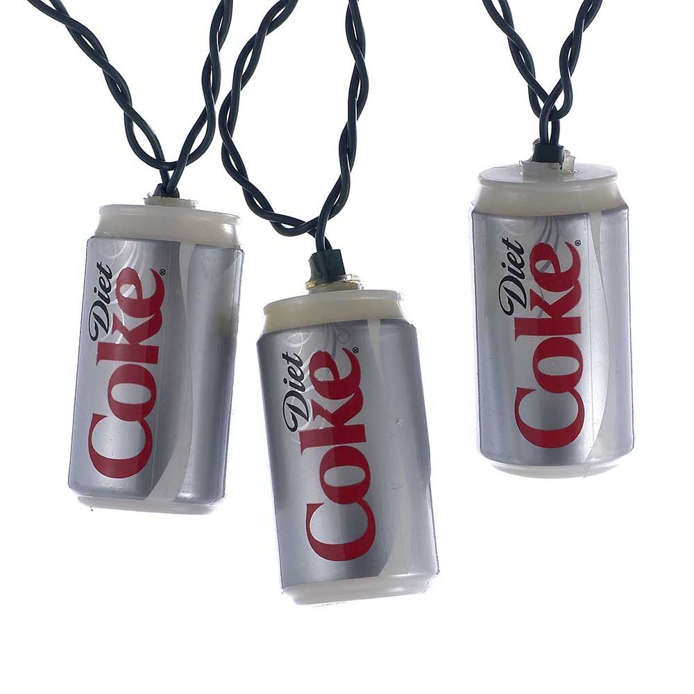 Kurt Adler Cc0748Dc Diet Coke Can Light Set, 10 Light