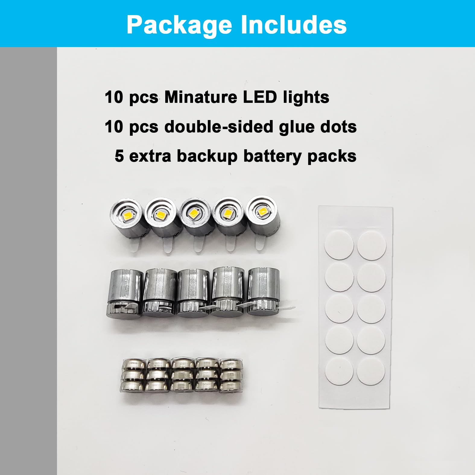 Suzeyar 10 Pack Small Spotlight Battery Operated Led Lights, Warm White Led Wireless Miniature Spot Light For Artwork Painting,Jewelry Showcase Display,Closet,Diy Hand Craft (Warm White)