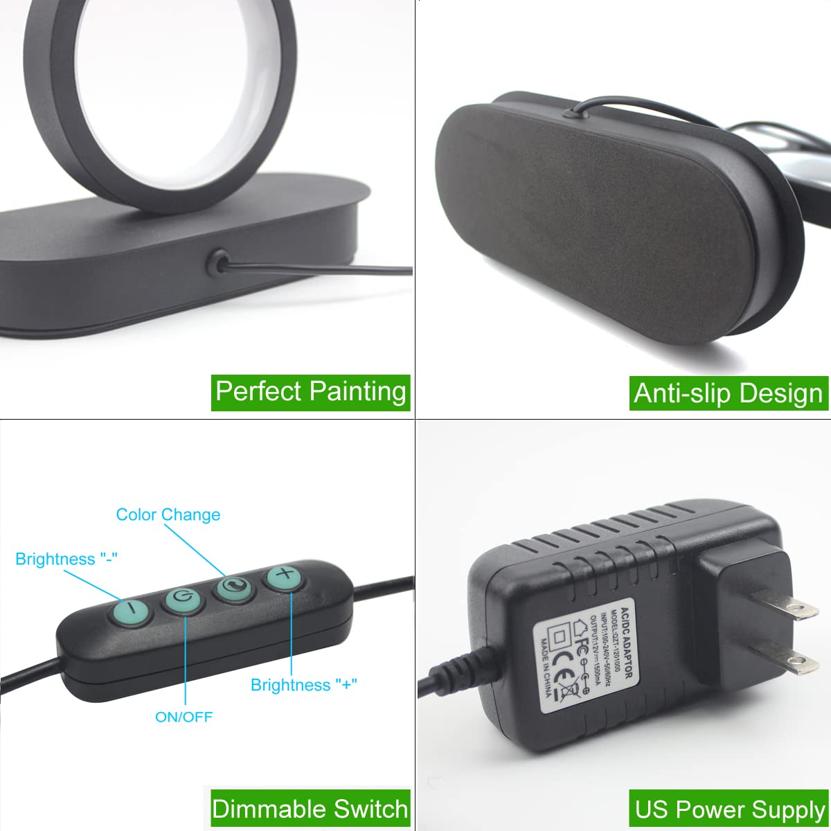 BESKETIE Modern RGB Table Lamp, Smart LED Table Lamps with Remote APP Control, Dimmable Nightstand Lamp for Bedroom, RGB Bedside