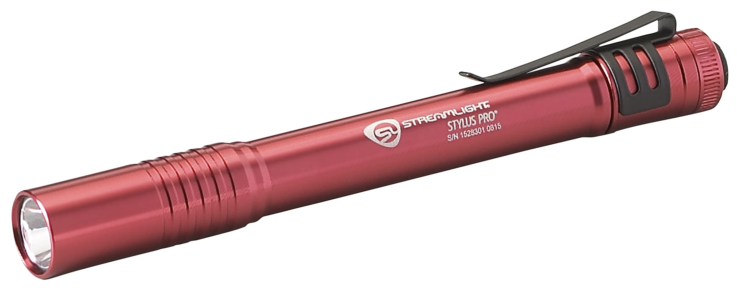 Streamlight Stylus Pro Penlight 100-Lumen Aluminum Red Model 66120 with 2 AAA Alkaline Batteries