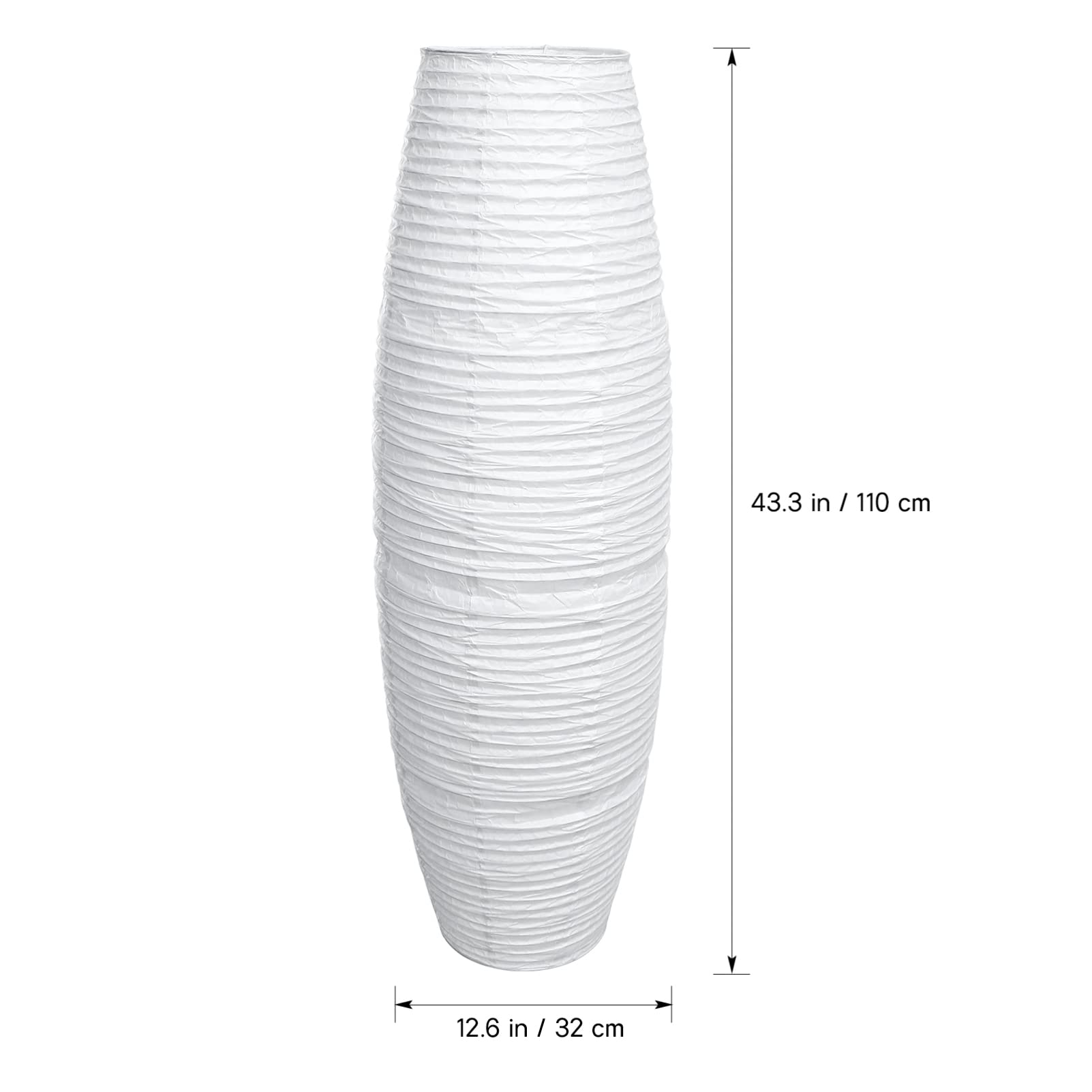 Uonlytech Paper Floor Lamp Shade Replacement, Foldable Standing Lampshade Japanese Style Paper Floor Light Cover Accessories For