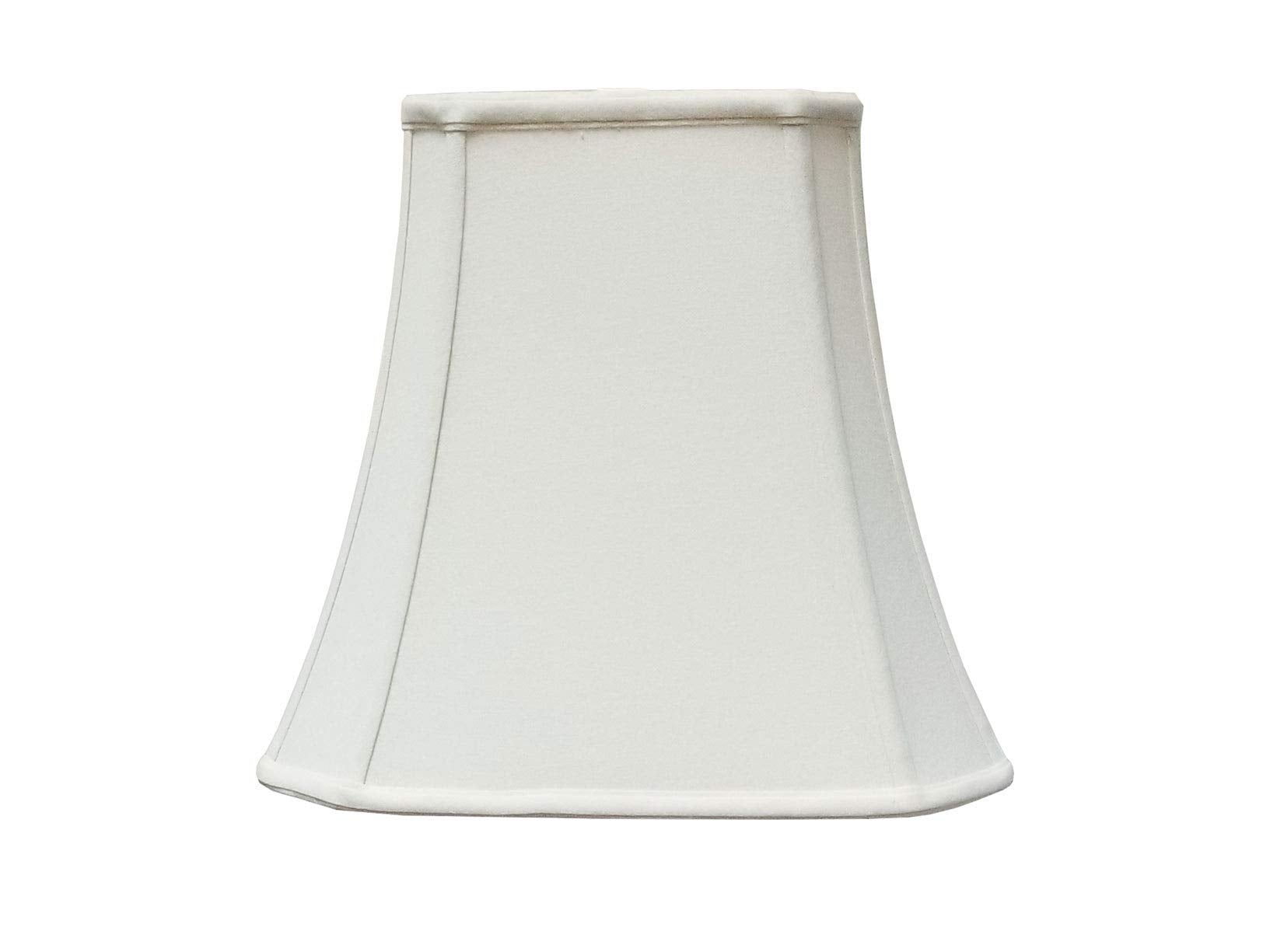 Royal Designs Rectangle Cut Corner Lamp Shade - White - (5 X 6.5) X (8 X 12) X 10