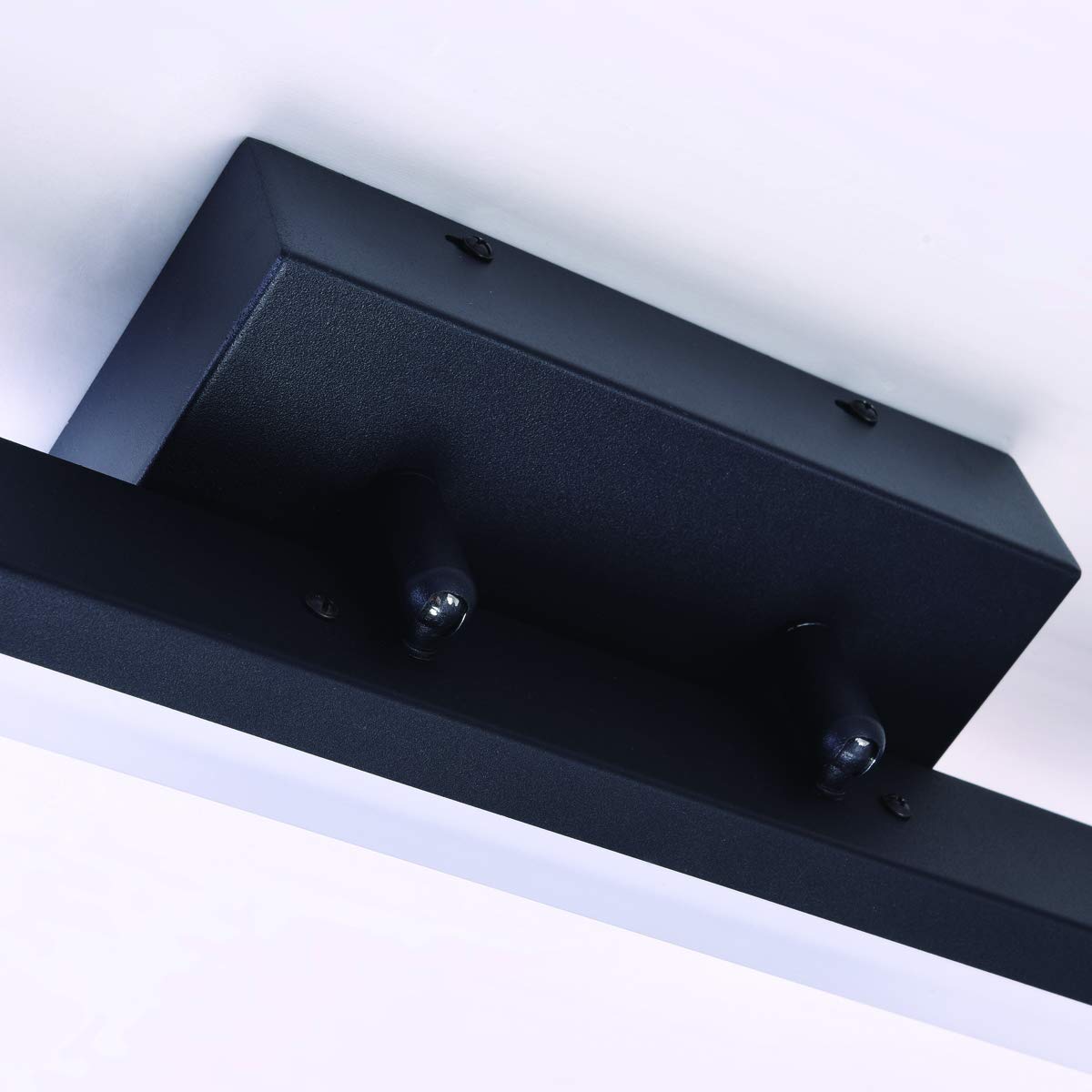 Mirrea 36In Modern Led Vanity Light - Dimmable 36W Black, Warm White 3000K For Bathroom