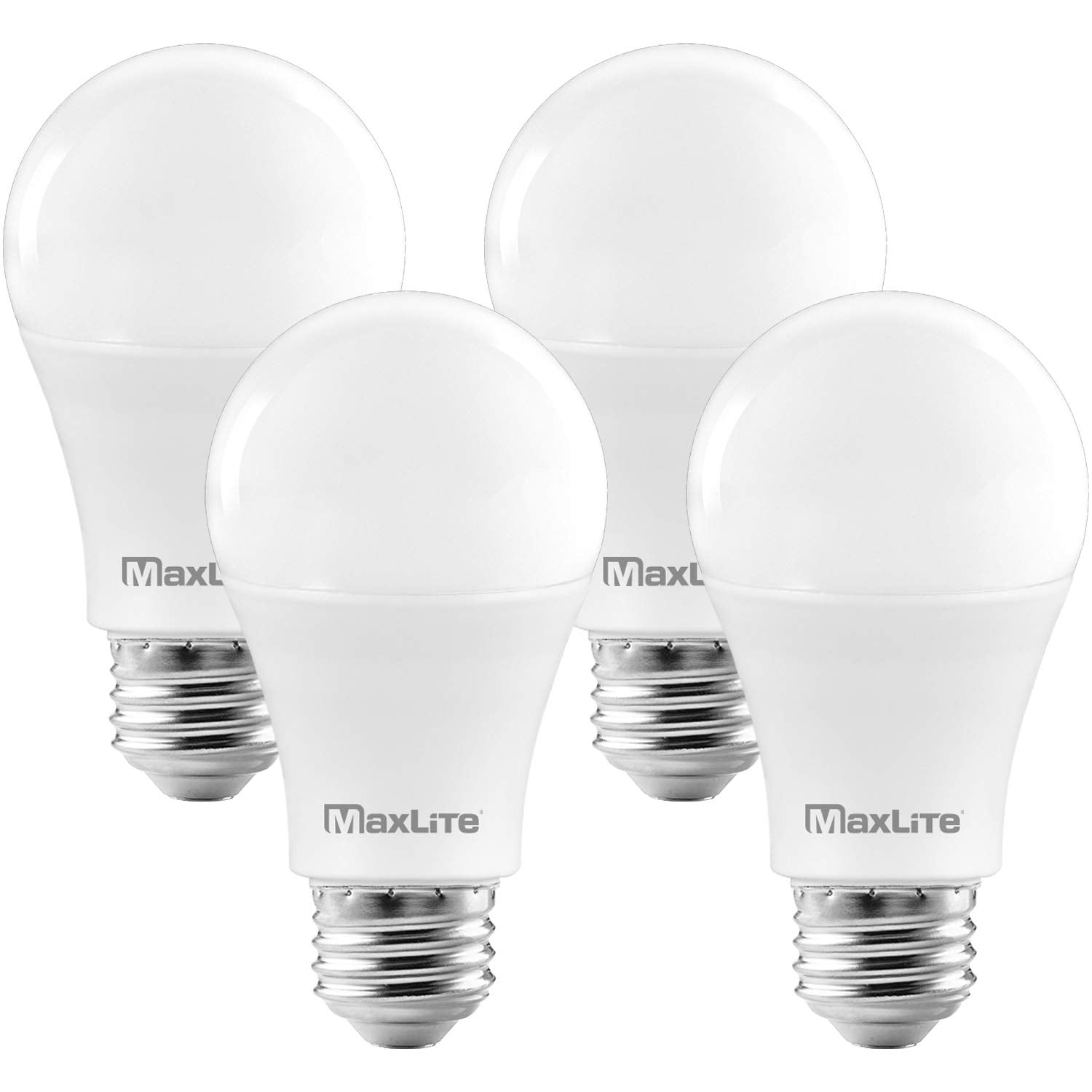 Maxlite A19 LED Bulb 100W Equivalent 1600 Lumens Dimmable E26 Base 4-Pack Soft White 2700K Enclosed Fixture Rated