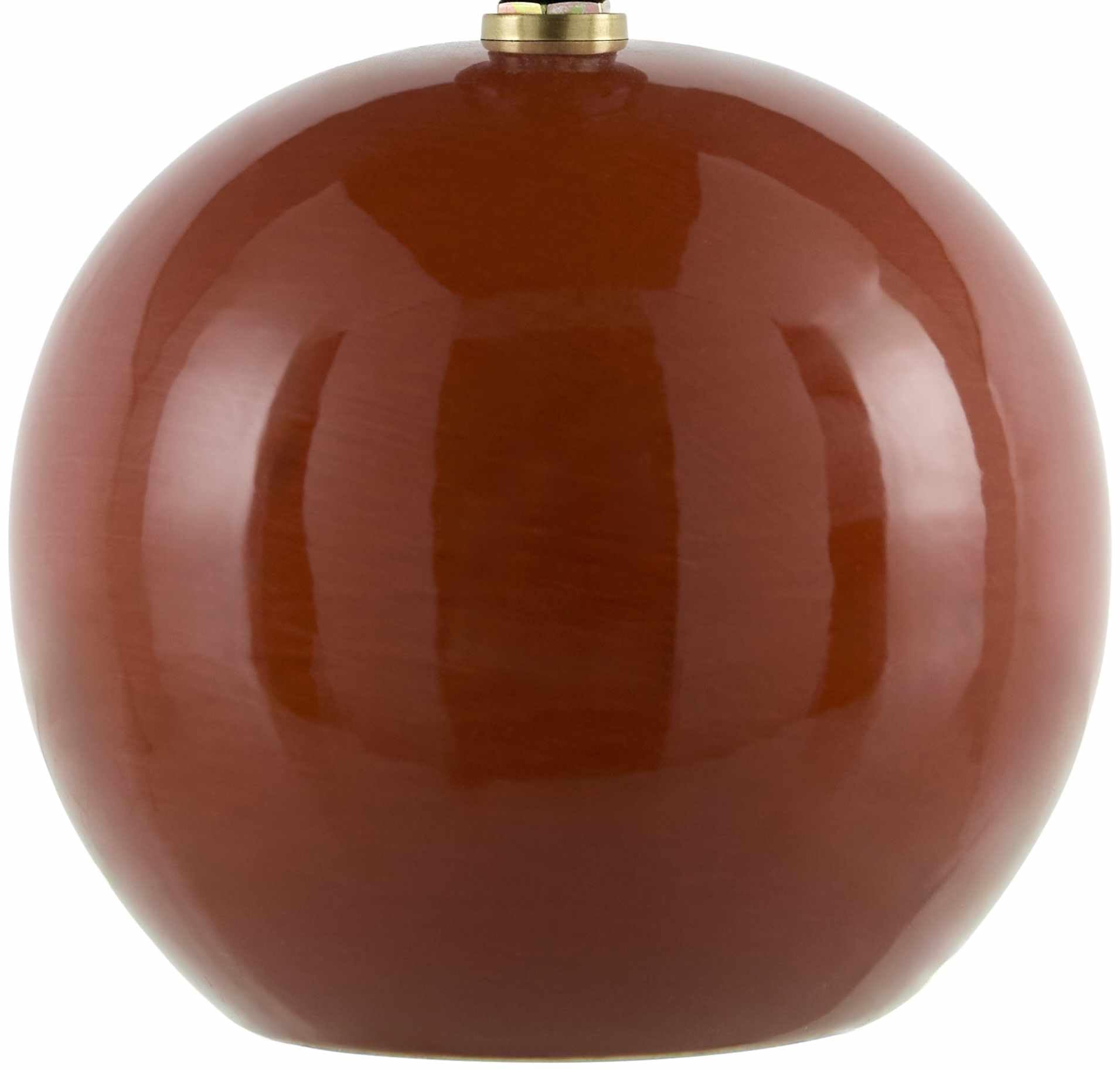 Boutiquerugs Shcheglovo Boho Ceramic Bedside Table Lamp For Bedroom Nightstand - End Side Lighting For Living Room - Red - 12''