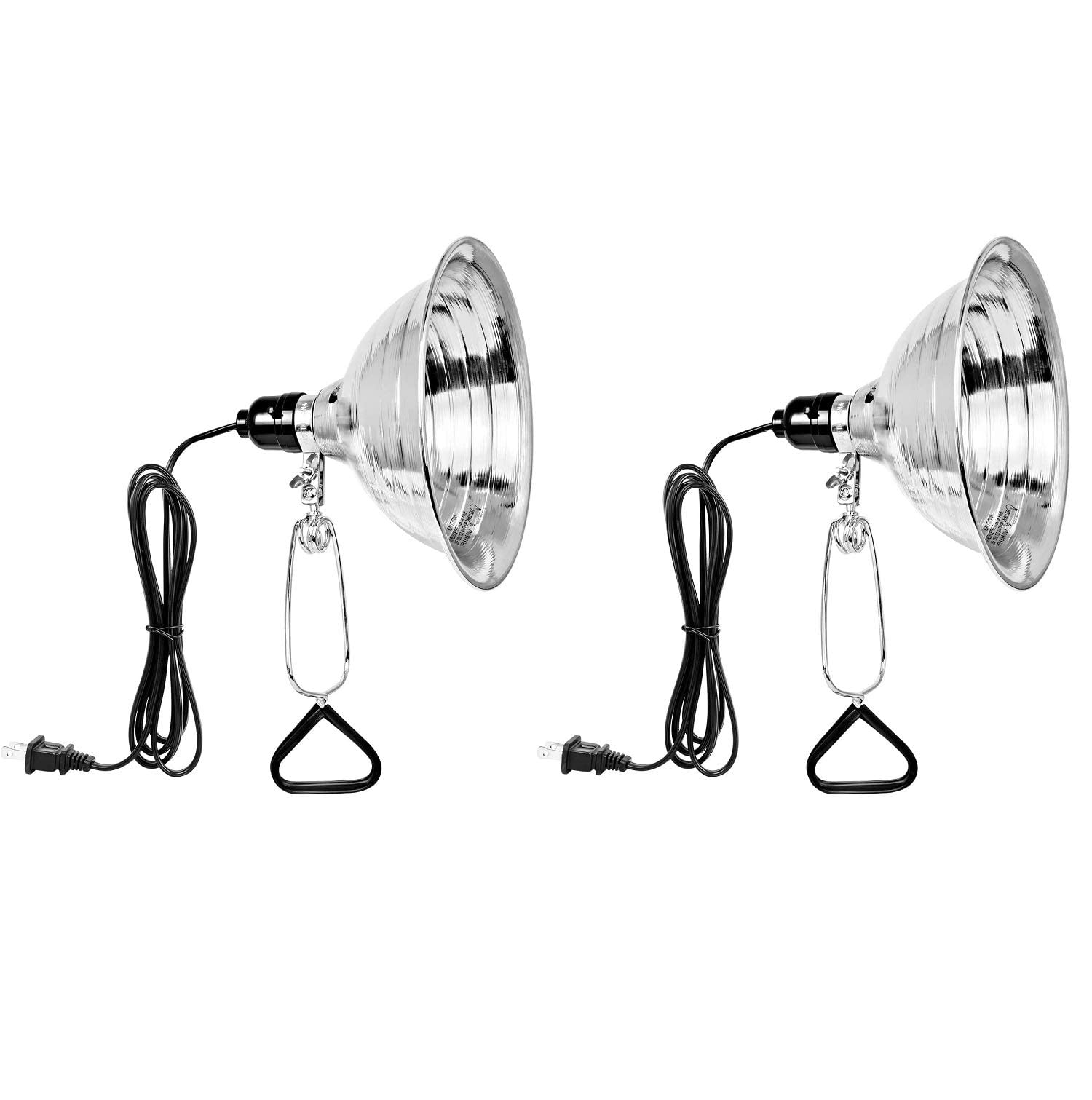 Simple Deluxe Clamp Light With 8.5 Inch Adjustable Aluminum Reflector, Suit For E26 Socket Max 150 Watt Lamp (No Bulb Included),