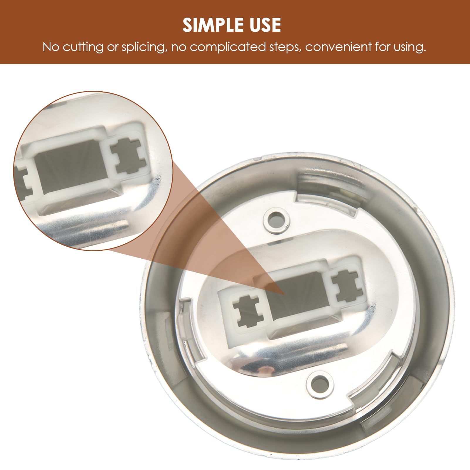 Round Dome Light, Sturdy Abs Interior Dome Light Lens Replacement Dome Lens Replacement For Chevy Nova 1971-1979 And 1970-1981 8732777