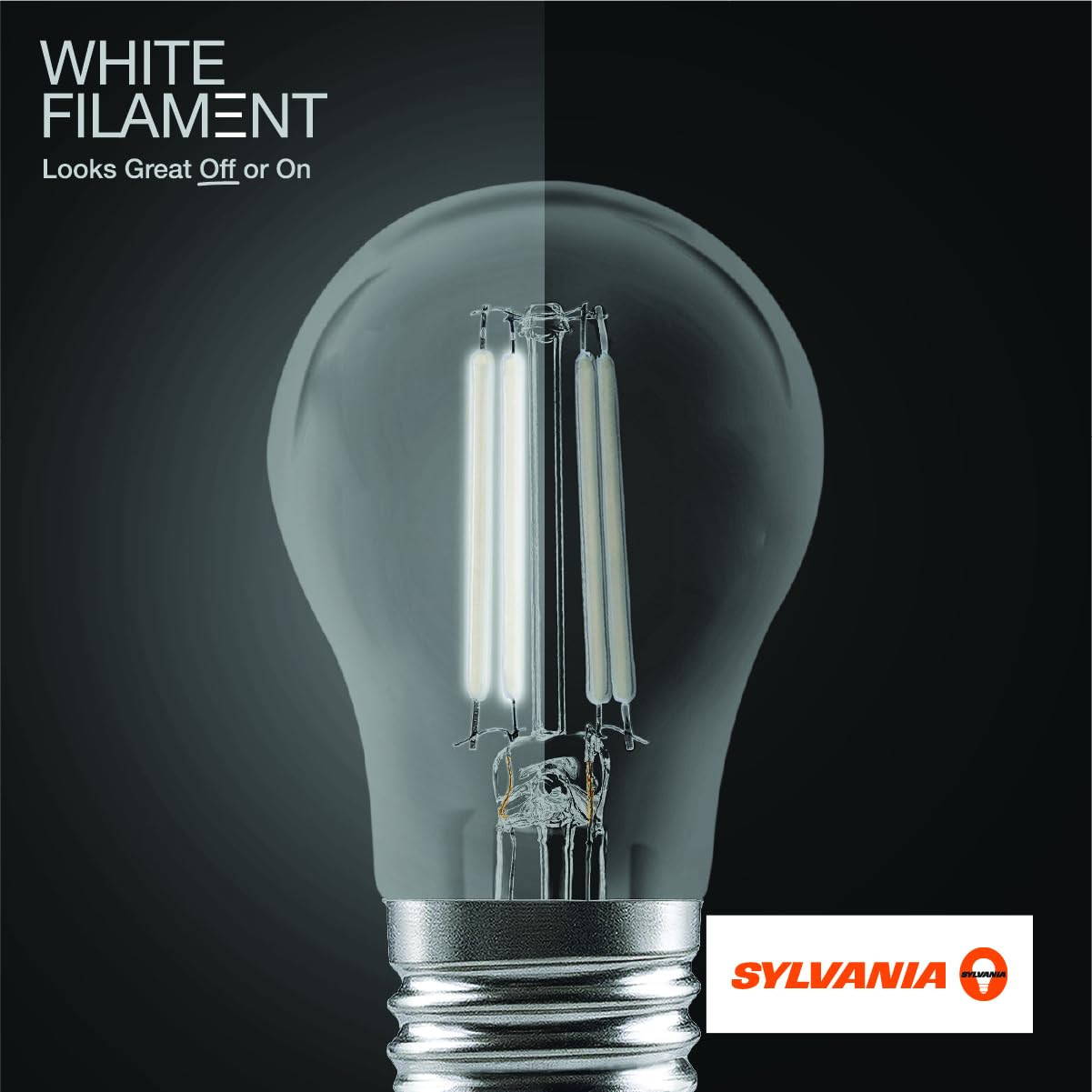 LEDVANCE Sylvania A15 Clear Globe LED Bulb, 7.5W, Dimmable, 5000K Daylight, Glass, 2 Pack, Model 42248