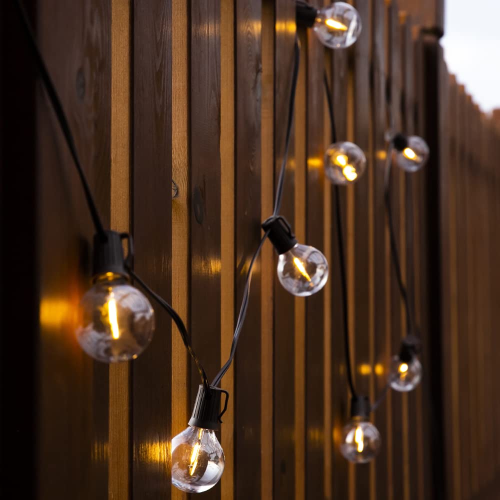 ALL FORTUNE Solar Outdoor String Lights, 15FT Waterproof with 10 Shatterproof Bulbs, Brown, Model SL-90041-SO-10L