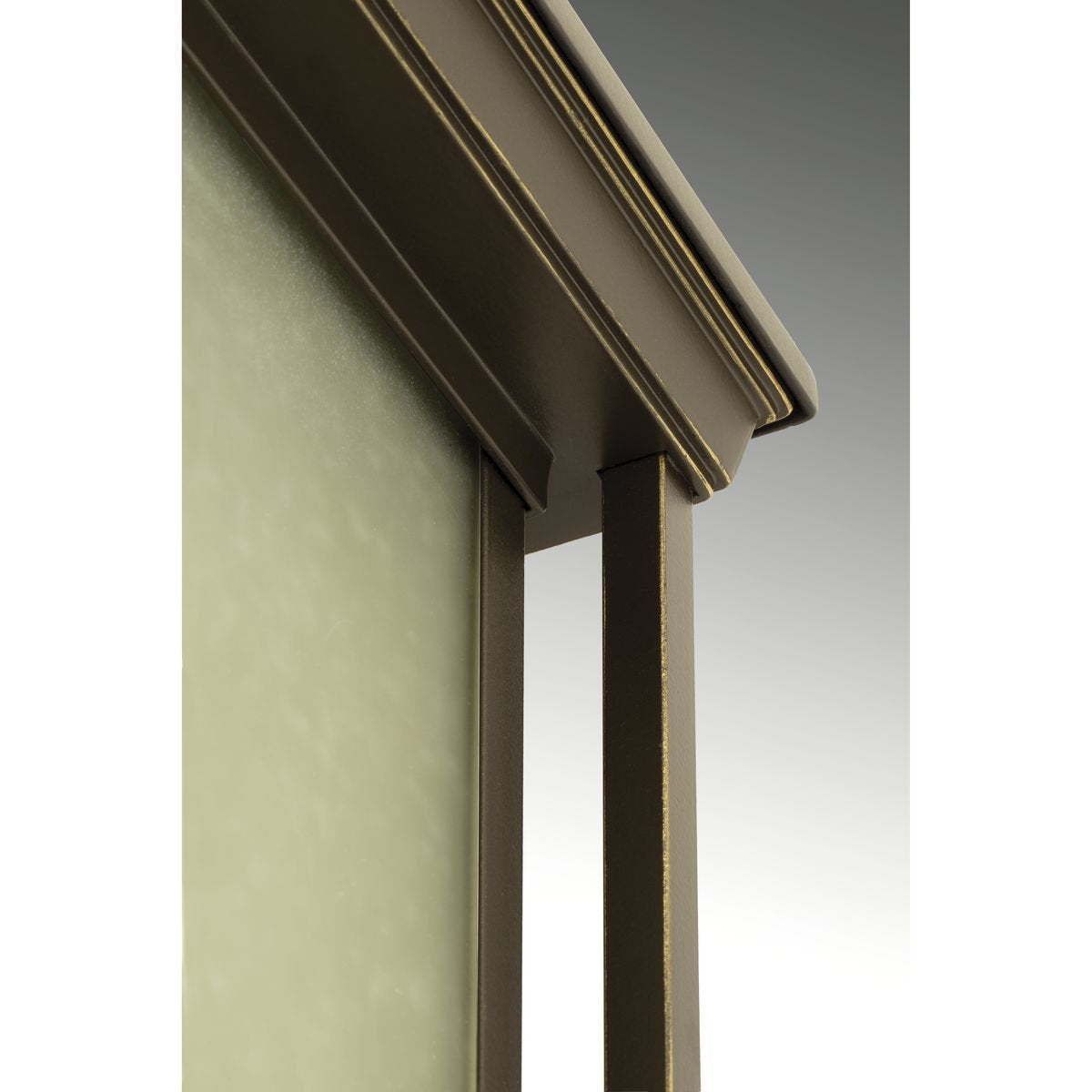 Progress Lighting Endicott 1-Light Outdoor Post Lantern, Antique Bronze, Aluminum, Model P5400-20, Etched Umber Linen Glass
