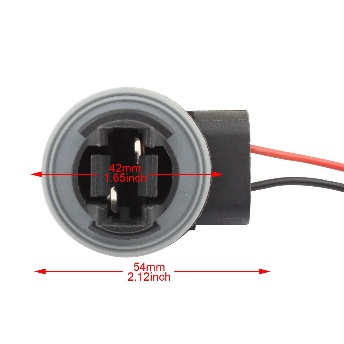 Tomall 3156 T25 Sockets Female Adapter For Turn Signal/Reverse Light Bulbs Socket (Pack Of 2)