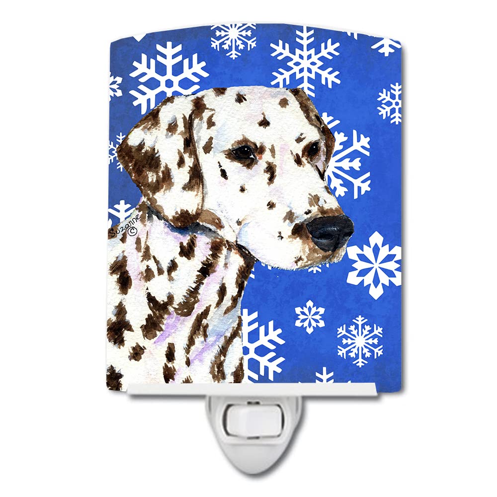 Carolines Treasures Night Light, Dalmatian Design, Ceramic, UL-Certified, 6x4x3in, Multicolor, Model SS4607CNL