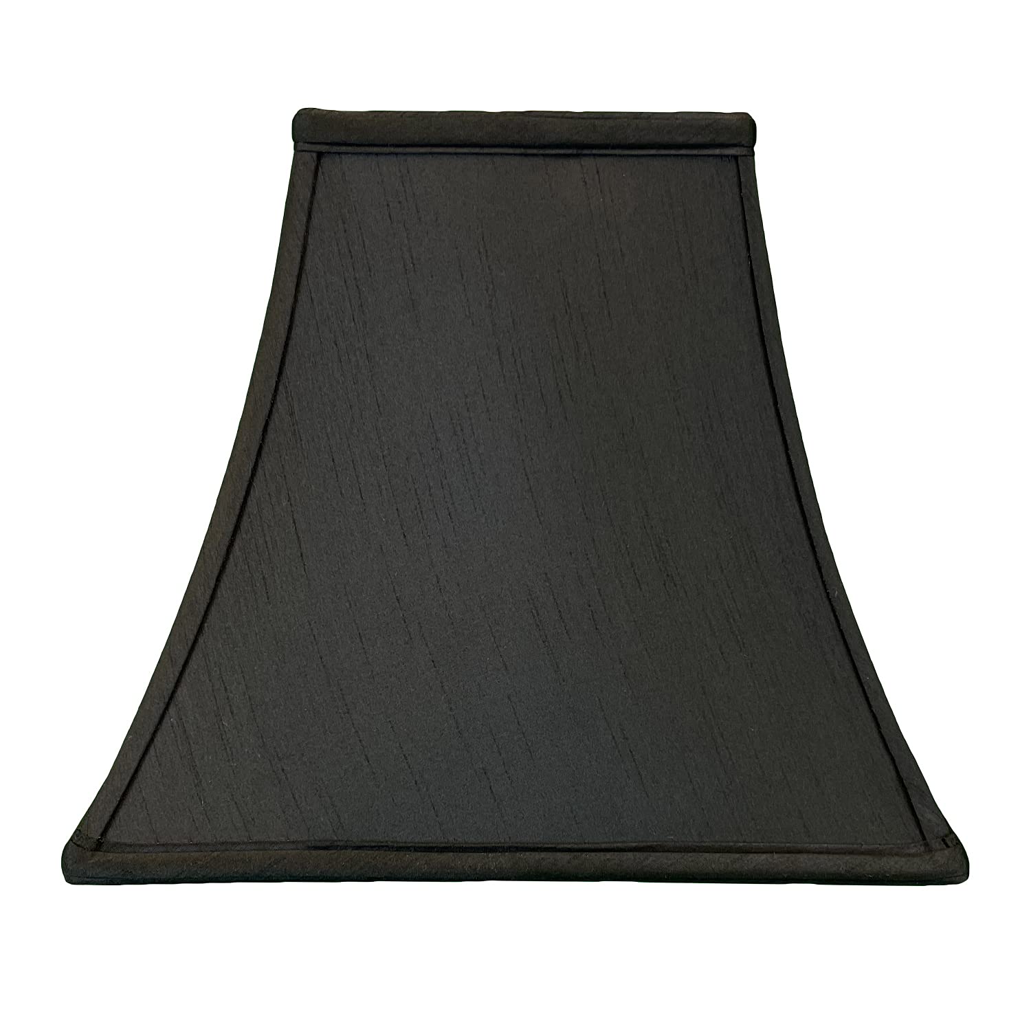 Royal Designs, Inc. Regal Series Square Bell Lamp Shade, 6 X 12 X 10.5, Black