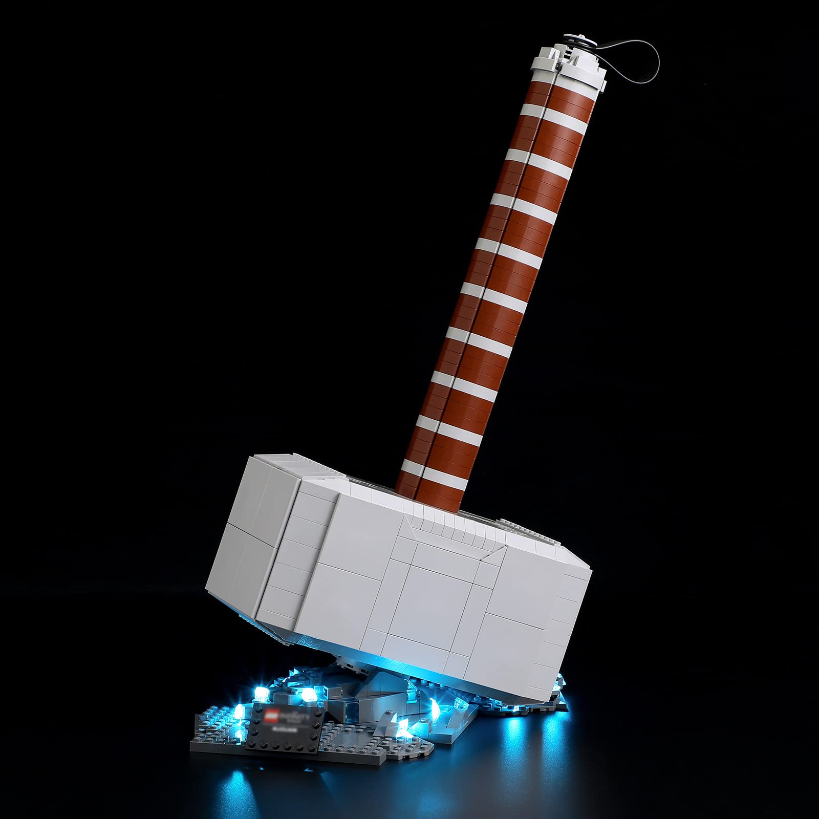 LIGHTAILING Led Light for Lego Marvel Thors Hammer Model - Silver - 4.72 x 6.5 x 1.57 inches - Model LGK497