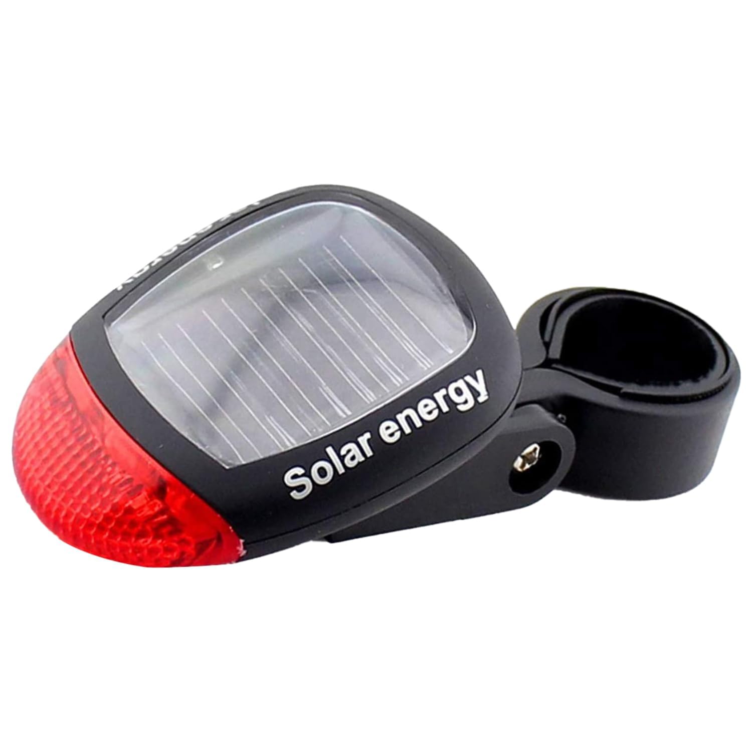 Strauss Bicycle Solar LED Tail Light (White) | Waterproof Rear Bike Light with 3 Light Modes | Cycling Safety Light with Fast-Ch
