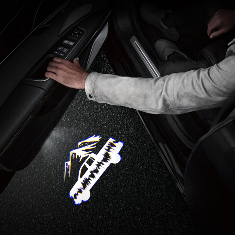 akarin 2 PCS LED Car Door Logo Lights for Tundra 2007-2011 & 2022-Present, Courtesy Projector Laser Puddle Lamp