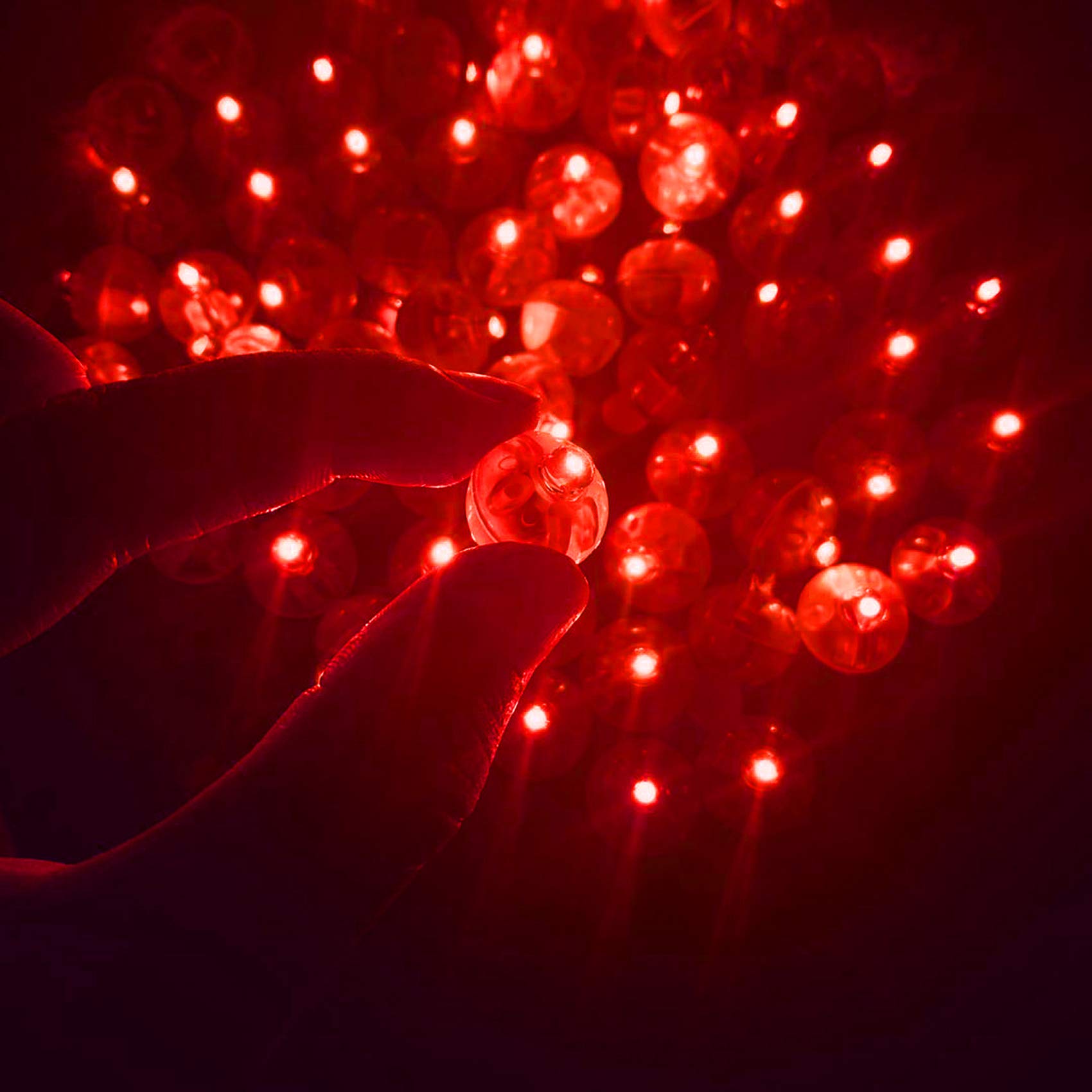 Jjgoo 100Pcs Led Balloon Light, Waterproof Round Balls Light Up For Balloon Paper Lantern Easter Eggs Pumpkin Birthday Party Wed