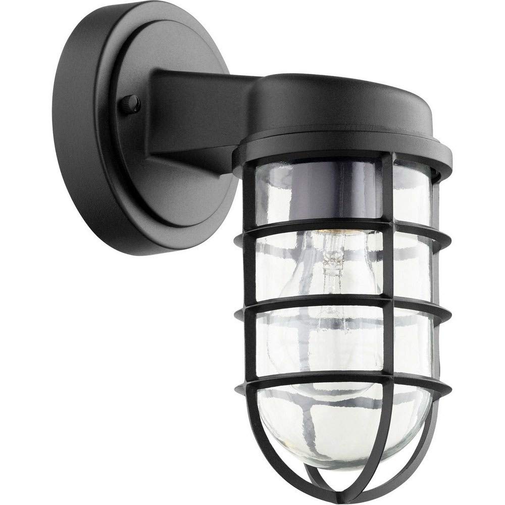 Quorum Belfour Outdoor Wall Lantern - Noir, Bronze/Dark, Black Plastic, Stylish Lighting Fixture