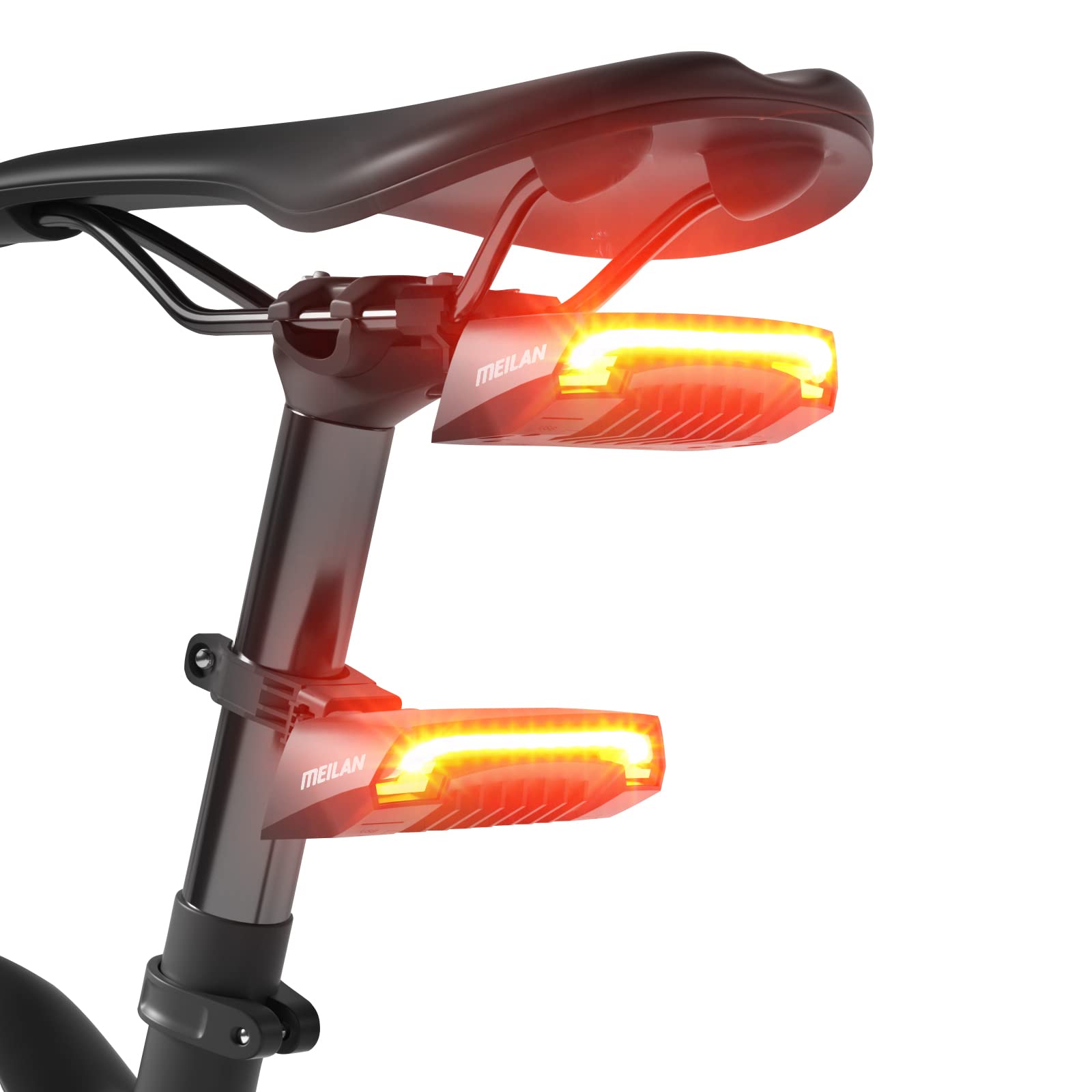 MEILAN X5 Smart Bike Tail Light, Turning Signals Bike Light USB Rechargeable Bicycle Rear Light with Wireless Remote Control Cyc