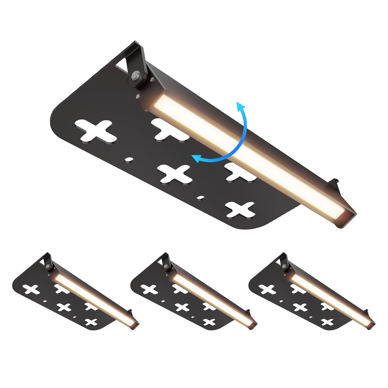 Raxjov 4 Pack 7 Inch Retaining Wall Lights  5W Led Hardscape Lighting 12V Ac/Dc Low Voltage Step Lights Outdoor  2700K Soft White Ip65 Waterproof Landscape Lighting For Patio Walls Stairs