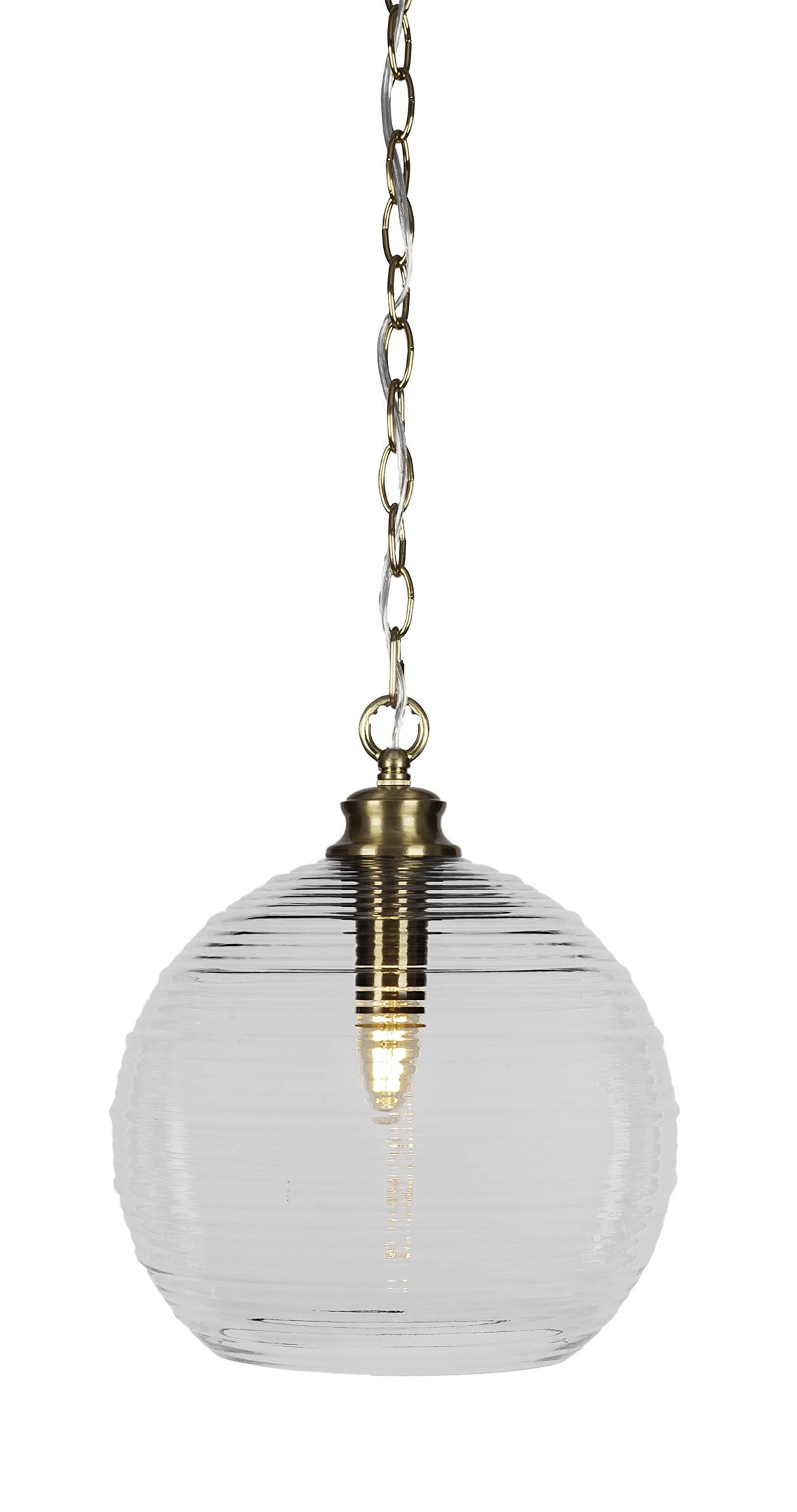 Malena 1 Light Pendant in New Age Brass (91-NAB-5130)