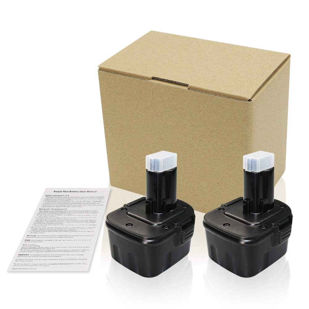 2 Pack 3.6Ah Ni-Mh For Dewalt 12V Battery Xrp Dw9071 Dw9072 Dc9071 De9037 De9071 De9072 De9074 De9075 Replacement For Dewalt 12