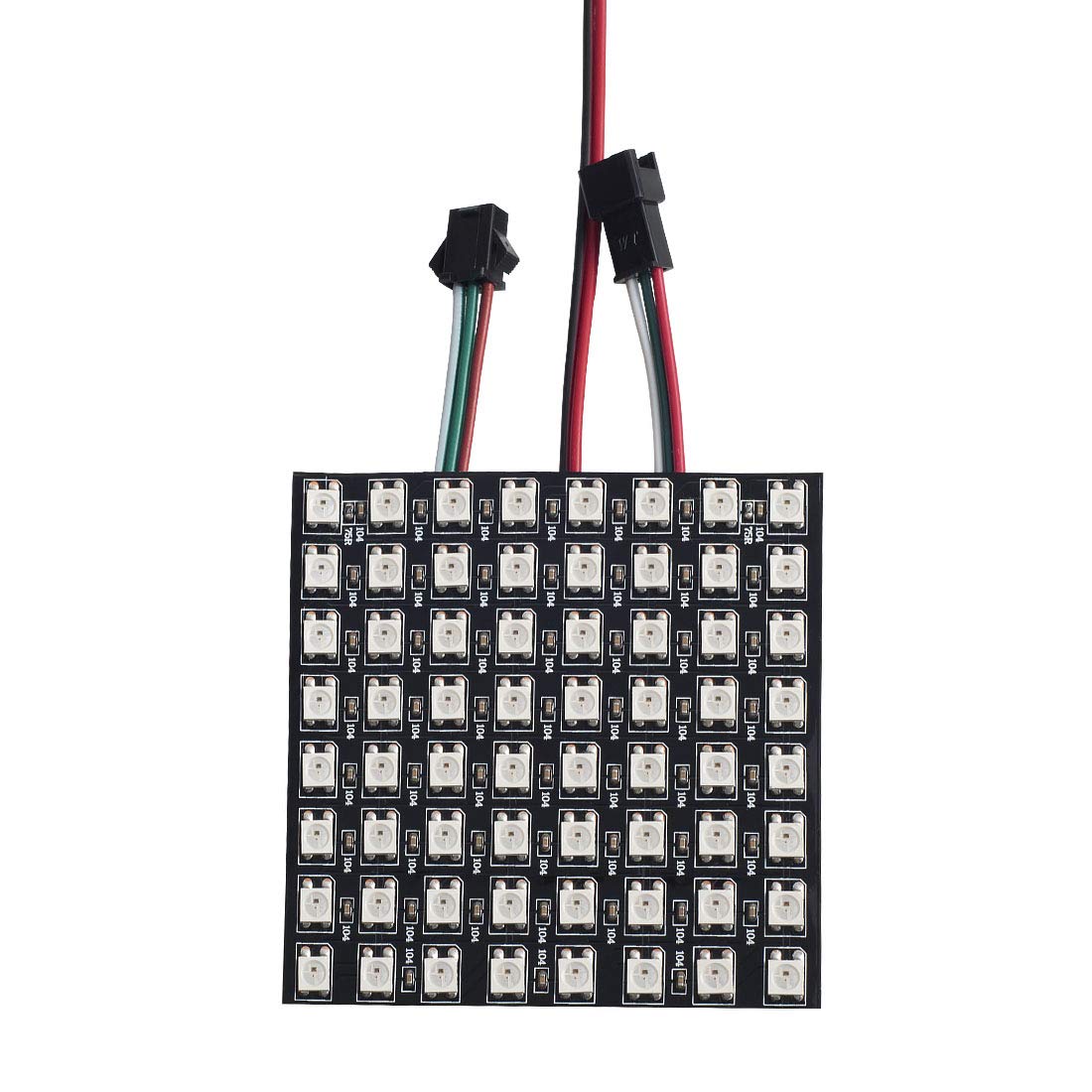 BTF-LIGHTING WS2812B ECO RGB Alloy Wires 5050SMD Individual Addressable 8X8 256 Pixels LED Matrix Panel Flexible FPCB Full Color