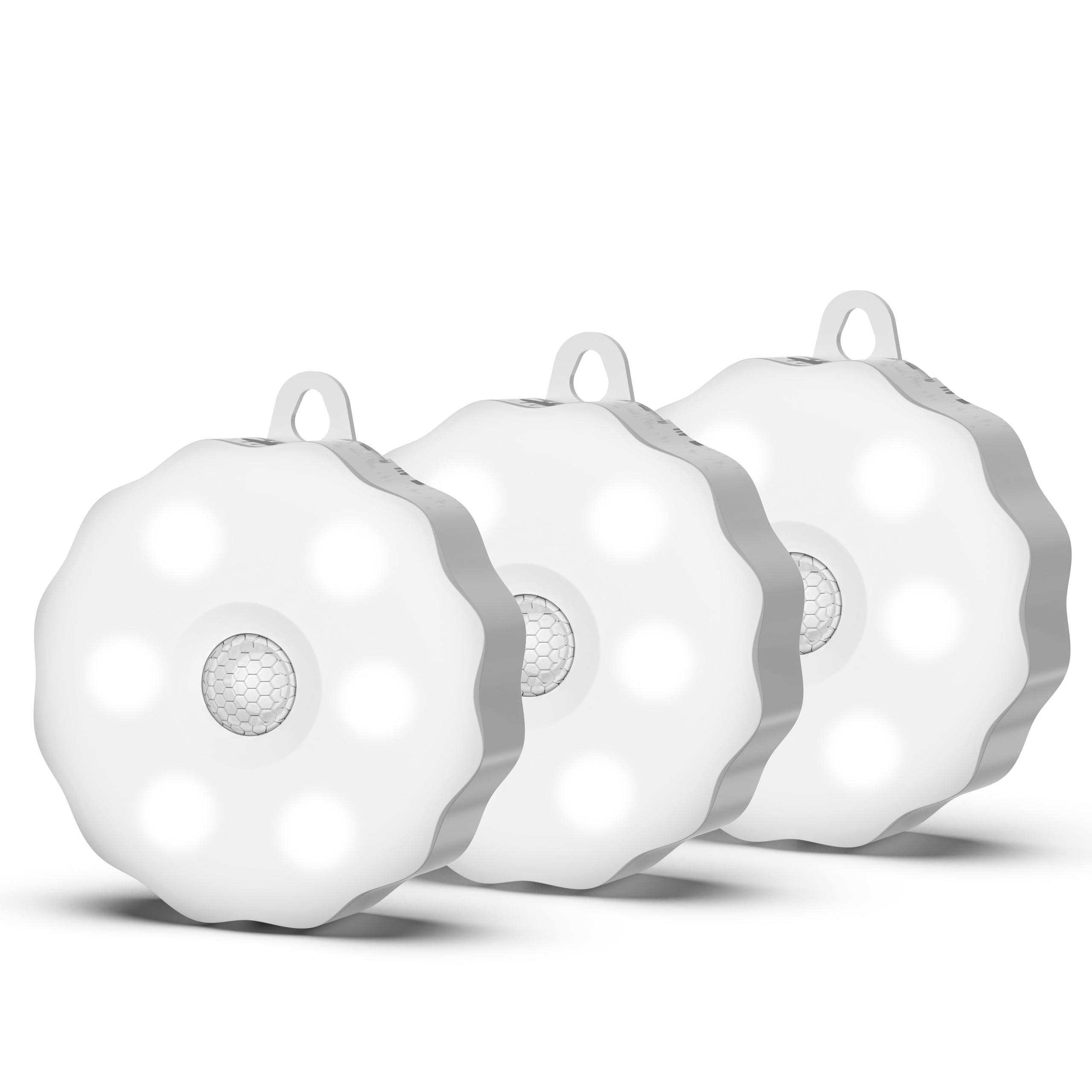 SMASOON 3-Pack Battery Operated Motion Sensor Lights, Stick-On Night Light, Wireless Closet Light for Cabinets, Kitchen, Stairs,