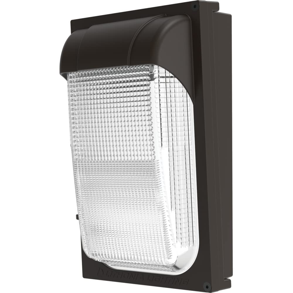 Lithonia Lighting ALO 50K DDBTXD Outdoor TWX1 LED Adjustable Light Output 5000K MVOLT Glass Wall Pack in Textured Bronze