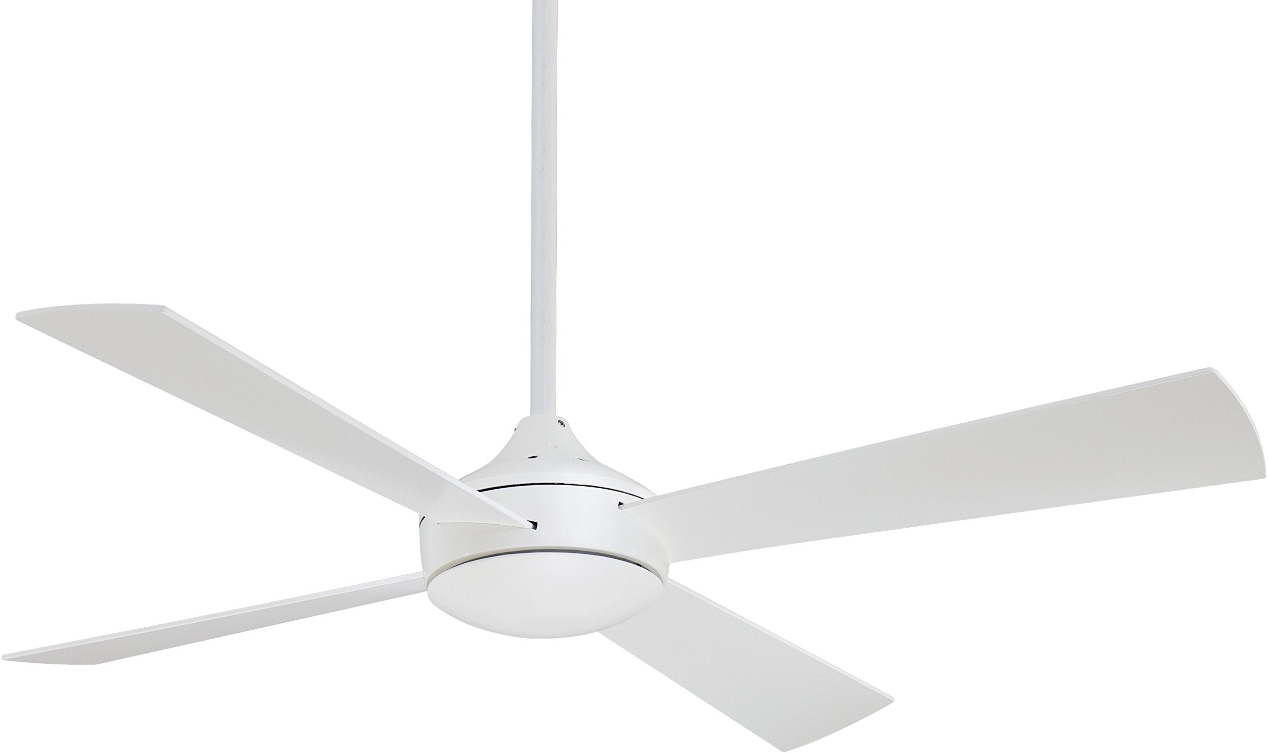 Minka-Aire F521-WHF, Aluma Flat White 52 Ceiling Fan with Light & Wall Control