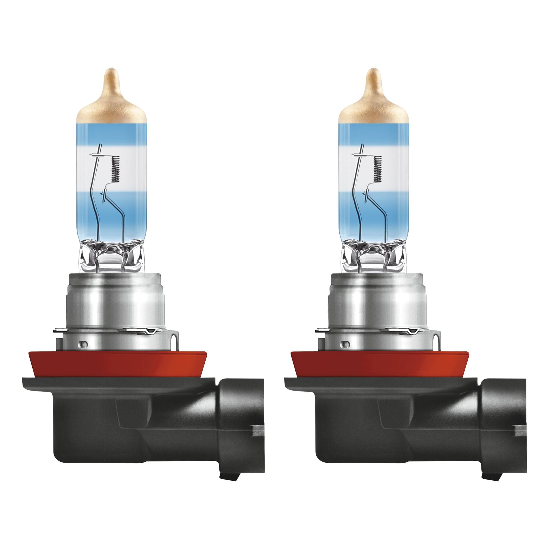 OSRAM H11 NIGHT BREAKER Halogen Headlight Lamps - 220% Brighter, 2-Pack, White/Dark Grey Heather, Model 64211NB220-2HB