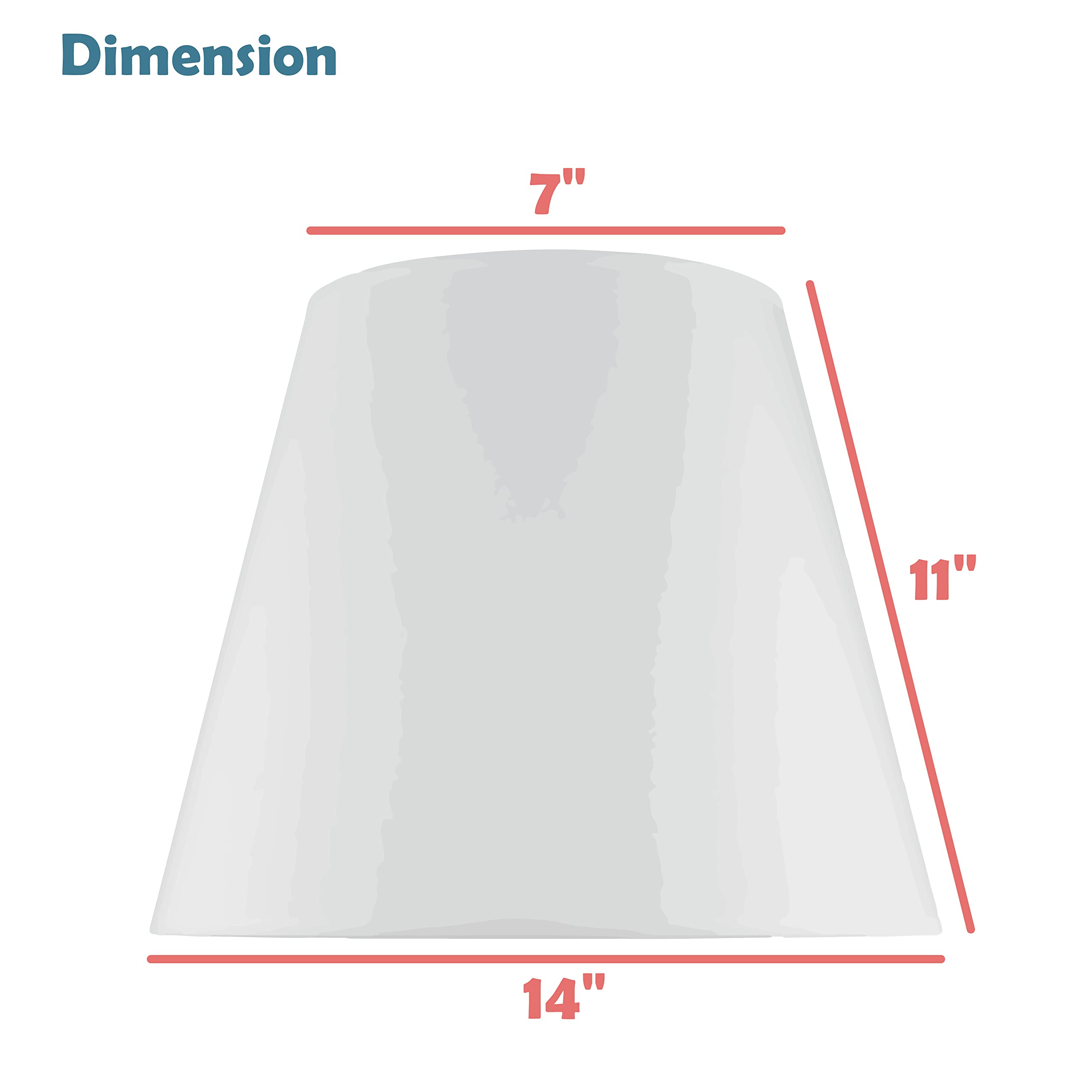 Aspen Creative 32287A, Transitional Hardback Empire Shaped Spider Construction Lamp Shade In Beige, 14&quot; Wide (7&quot; X 14&quot; X 11&quot;)