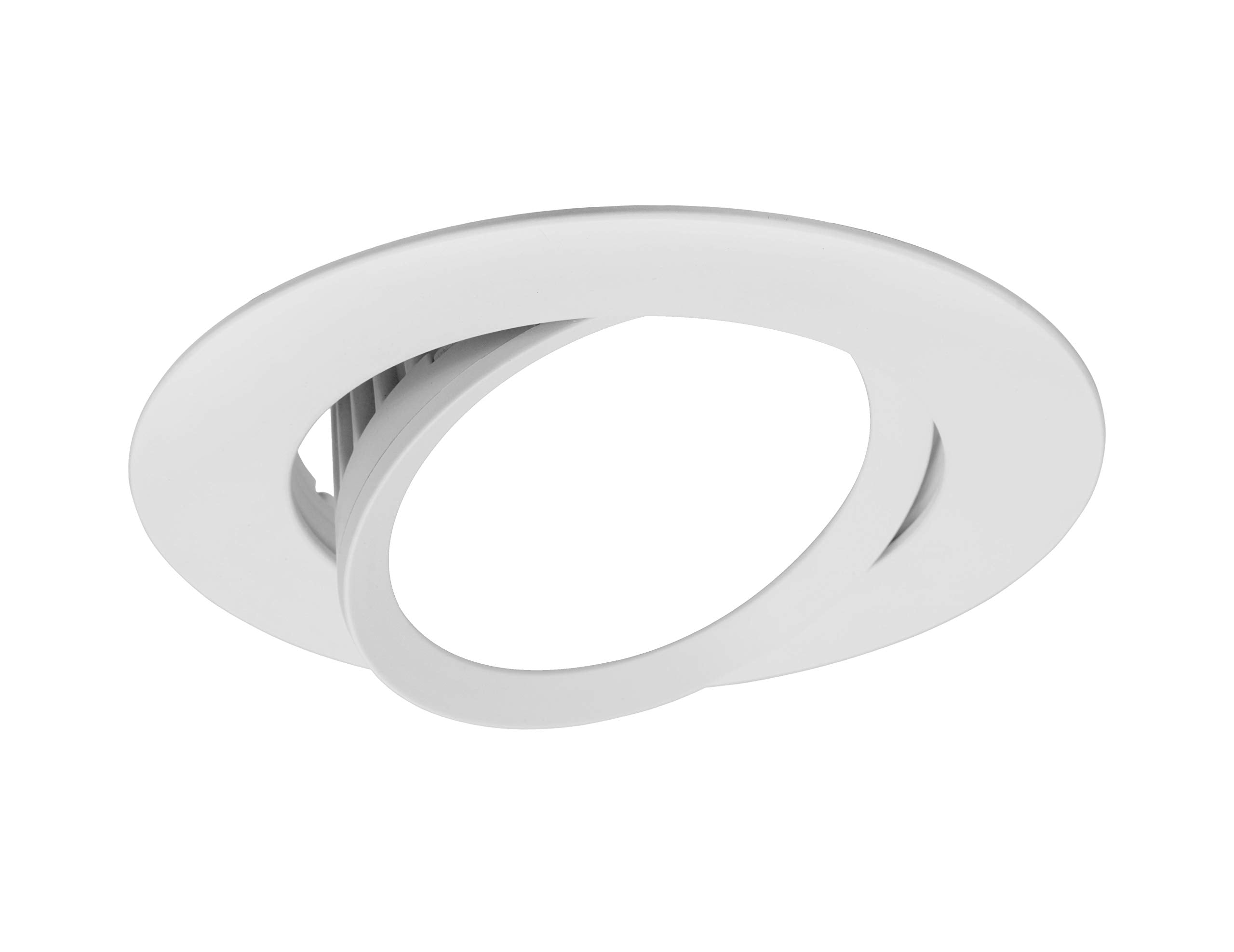 NICOR Lighting DCG Series 4 in. White Gimbal LED Recessed Downlight, 5000K (DCG421205KWH)