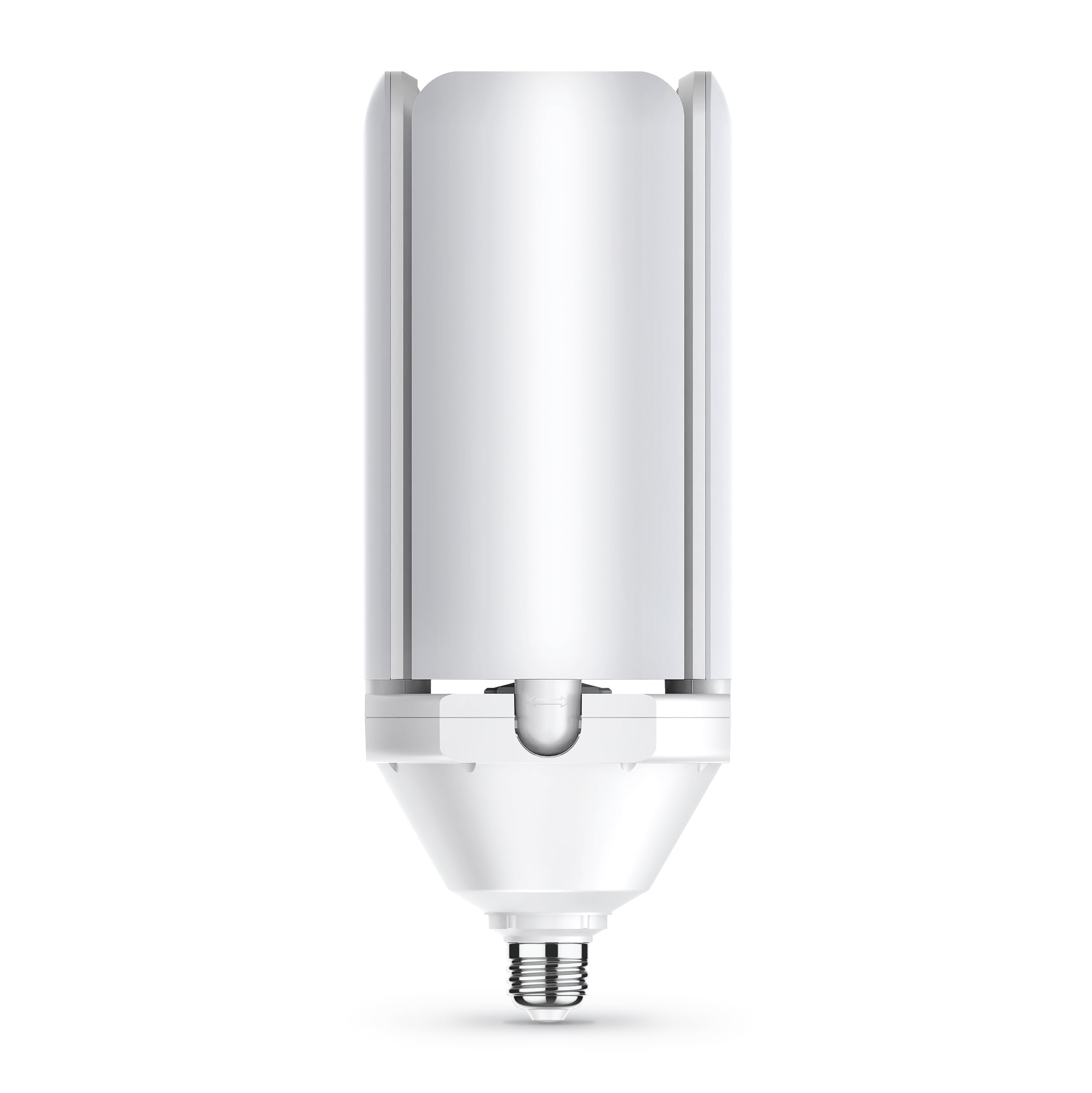 Feit Electric Led Garage Light, 4 Panel Adjustable Screw-In Led Shop Light Bulb, E26 Base, 12000 Lumens, Non-Dimmable, 5000K Day