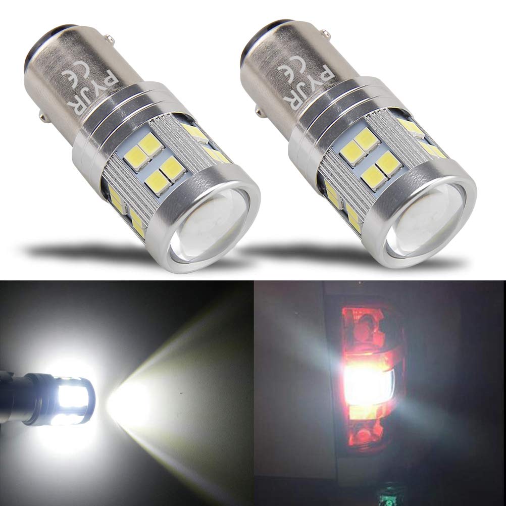 Pyjr 1157 Led Bulb, Super Bright 1000 Lm, Xenon White, Ac/Dc 10-30V