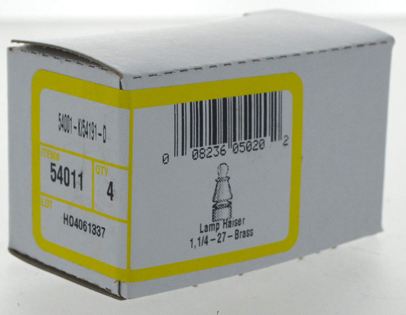 The Hillman Group 54011 Shade Raiser, 1-Inch, Brass, 4-Pack