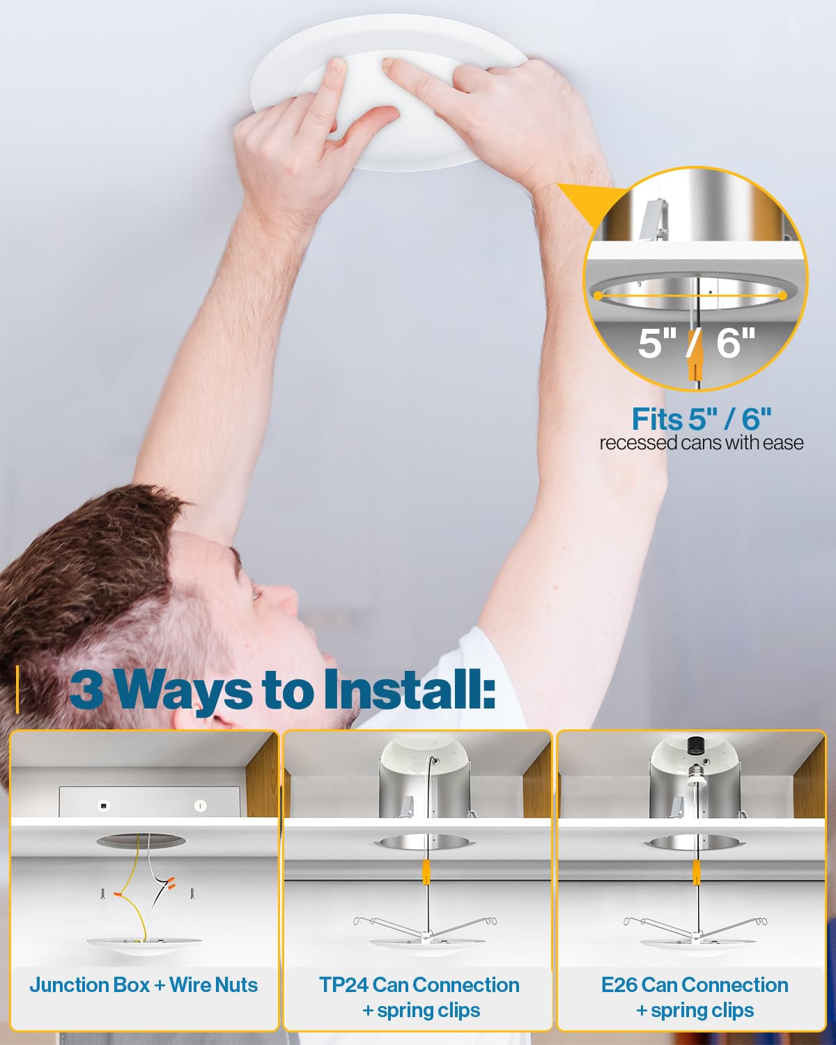 Sunco 12 Pack 5/6 Inch Led Disk Lights, Flush Mount Disc Recessed Ceiling Can Lighting, 1050 Lm, 6000K Daylight Deluxe, Dimmable