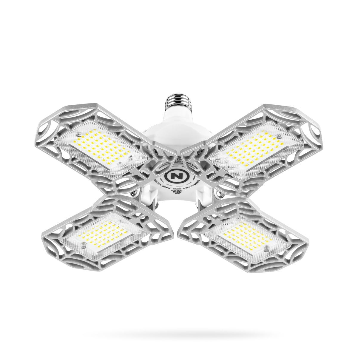 NEBO High Bright LED Garage Light, 9000 Lumen, 60W, Adjustable Panel, One Size, White, Model NEB-ARE-0001