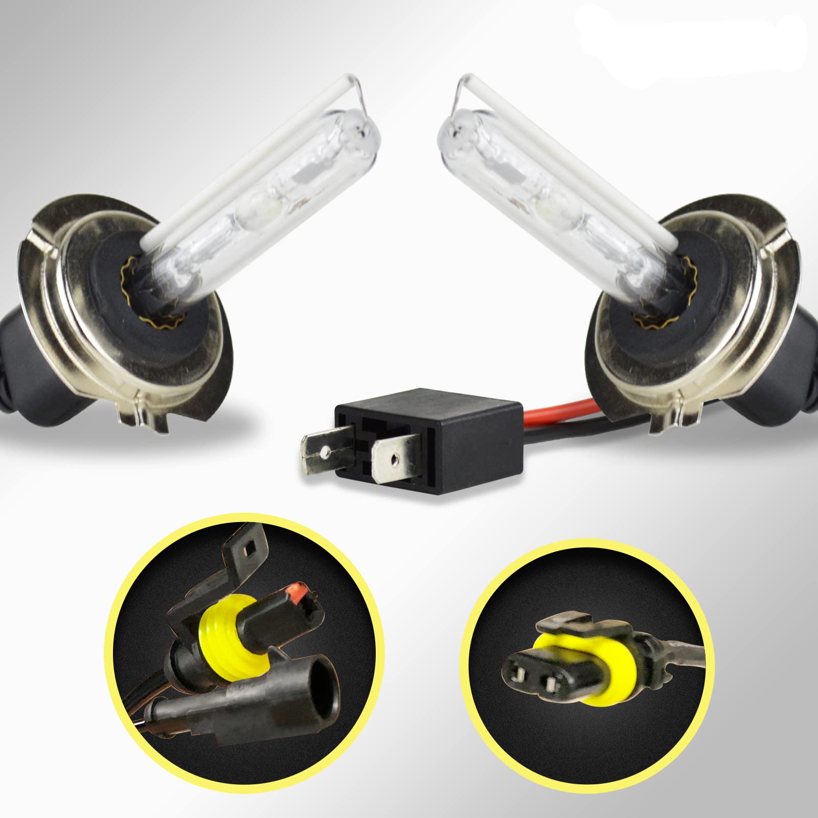 Innovited HID Xenon H7 Replacement Bulbs - 4300K OEM Yellow (1 Pair)