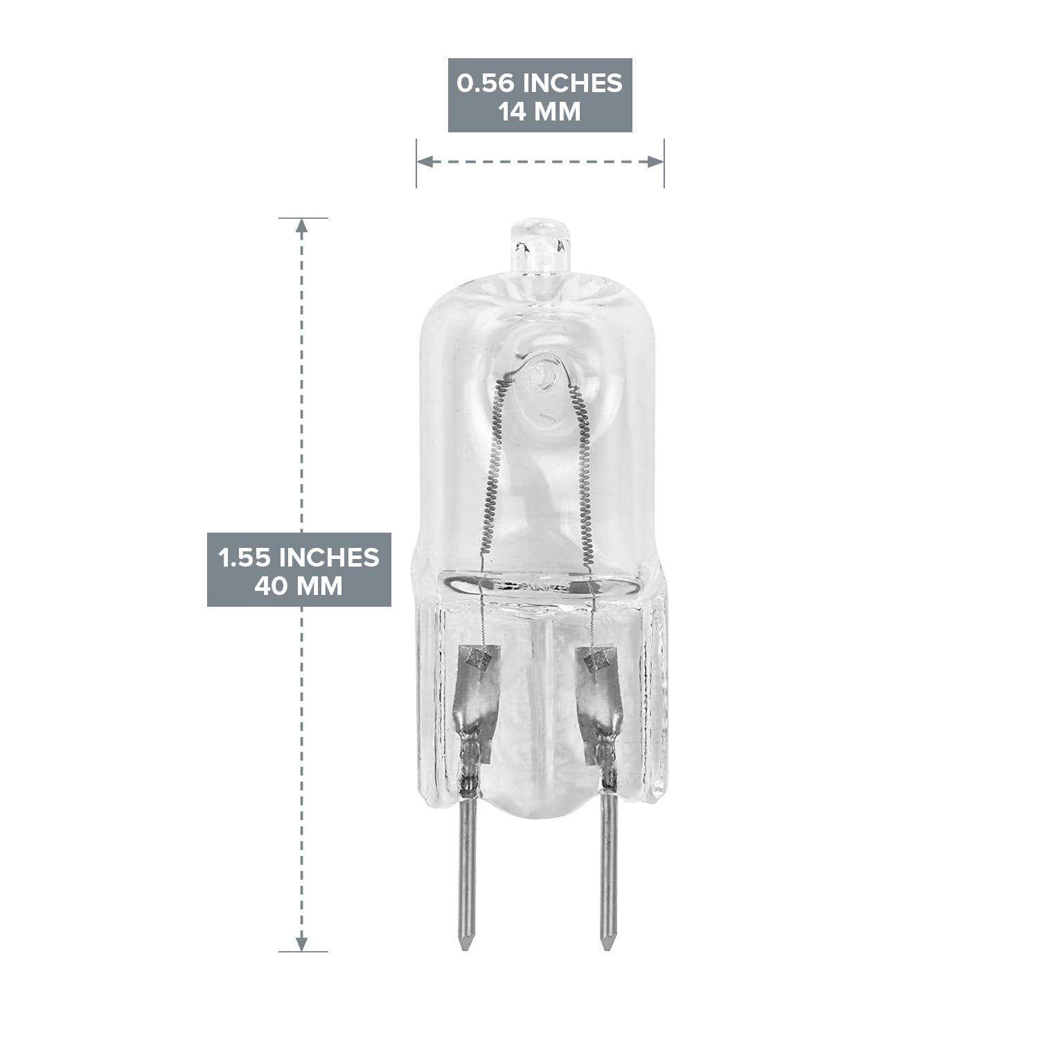 12Vmonster G8 Halogen Light Bulbs 35W T4 10 Pack Clear Lens Replacement Lighting