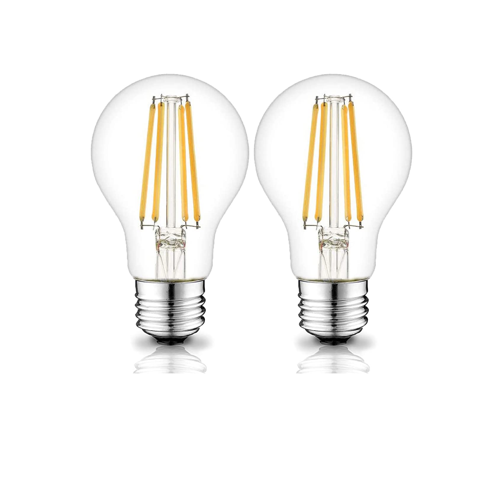 12 Volt Edison Bulb E26 12V Led Bulb Warm White 2700K 60W Equivalent, 12V 24V 36V Low Voltage Vintage Bulbs A19 12Volt Led Filam