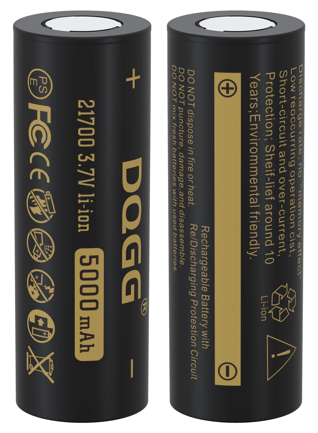 did i damage my rechargeable flashlight DQGG 3.7 Volt 21700 Rechargeable Battery 5000mAh Battery 2 Pack Large Capacity Batteries for LED Flashlight, Headlamps, etc – Lightsdaddy
