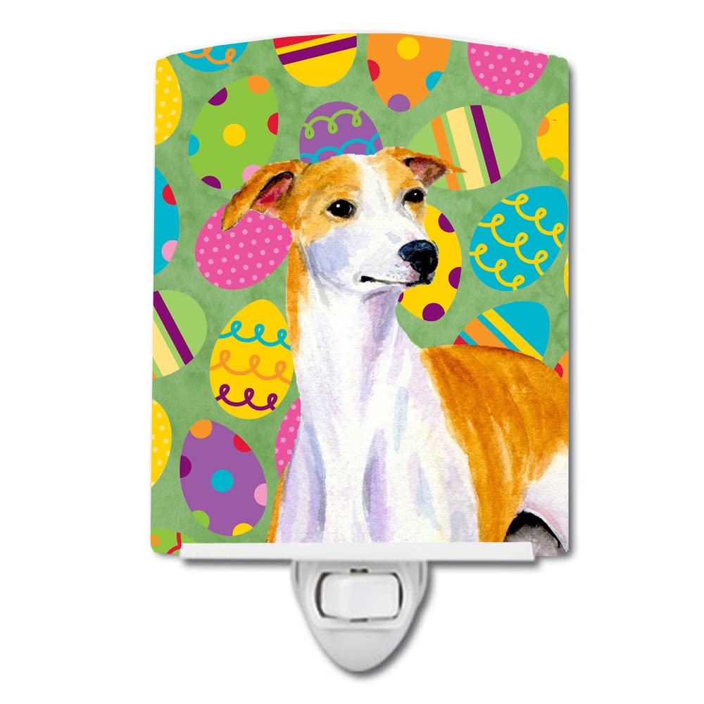 Carolines Treasures Night Light, Whippet Design, Ceramic, UL-Certified, 6x4x3 Inches, Multicolor, Model LH9418CNL