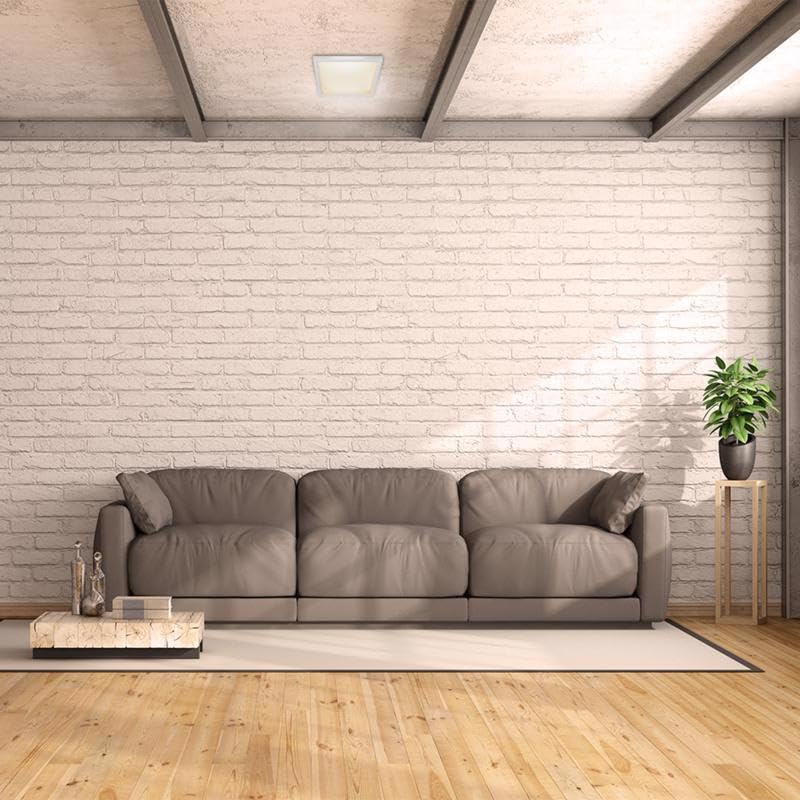 Feit 5 In. W X 5 In. L White Led Flat Panel Light Fixture