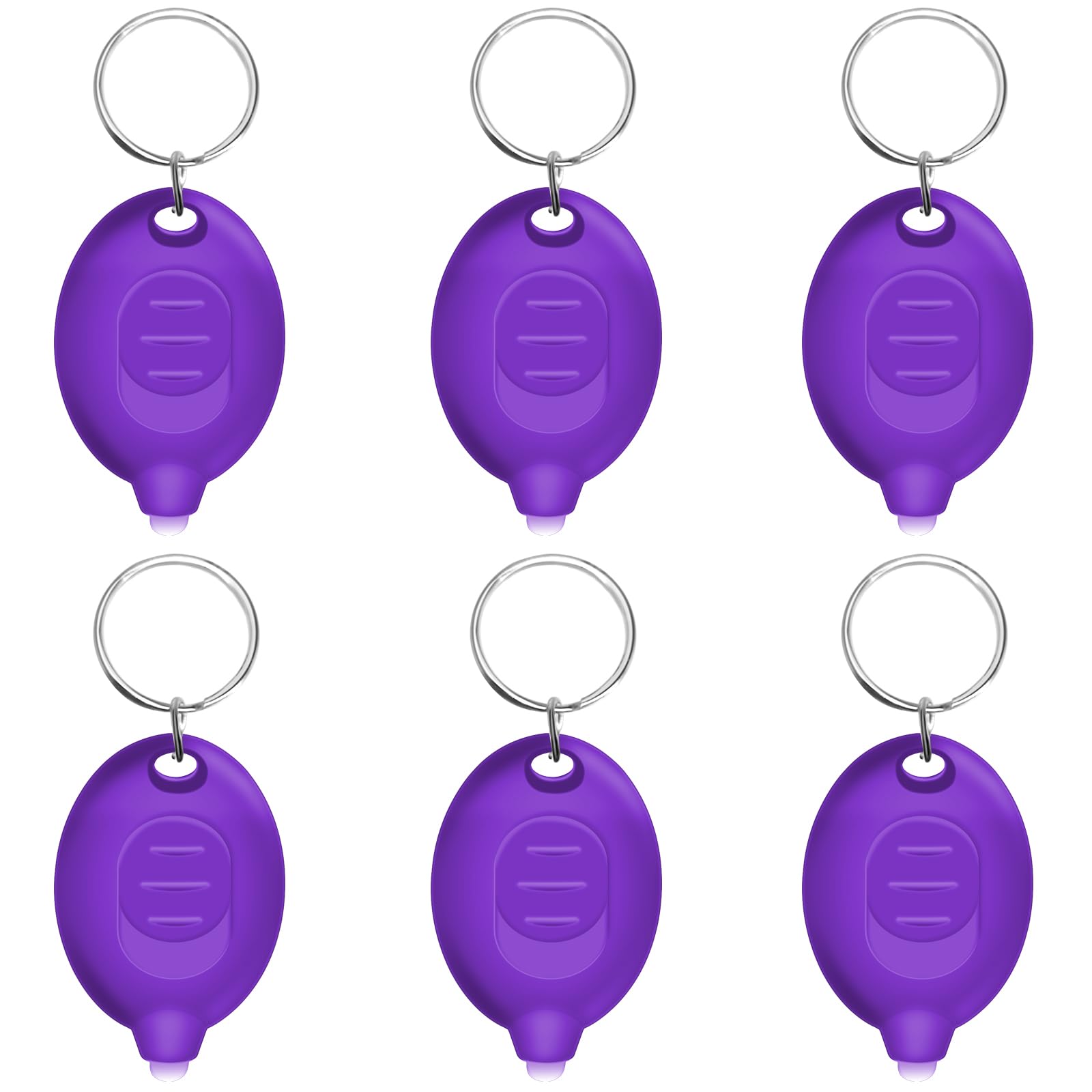 Daemson Mini UV Led Keychain Flashlight, Tiny Flashlight, Small Black Light Key Ring Flashlight, 12 Lumen Portable Ultra Bright 